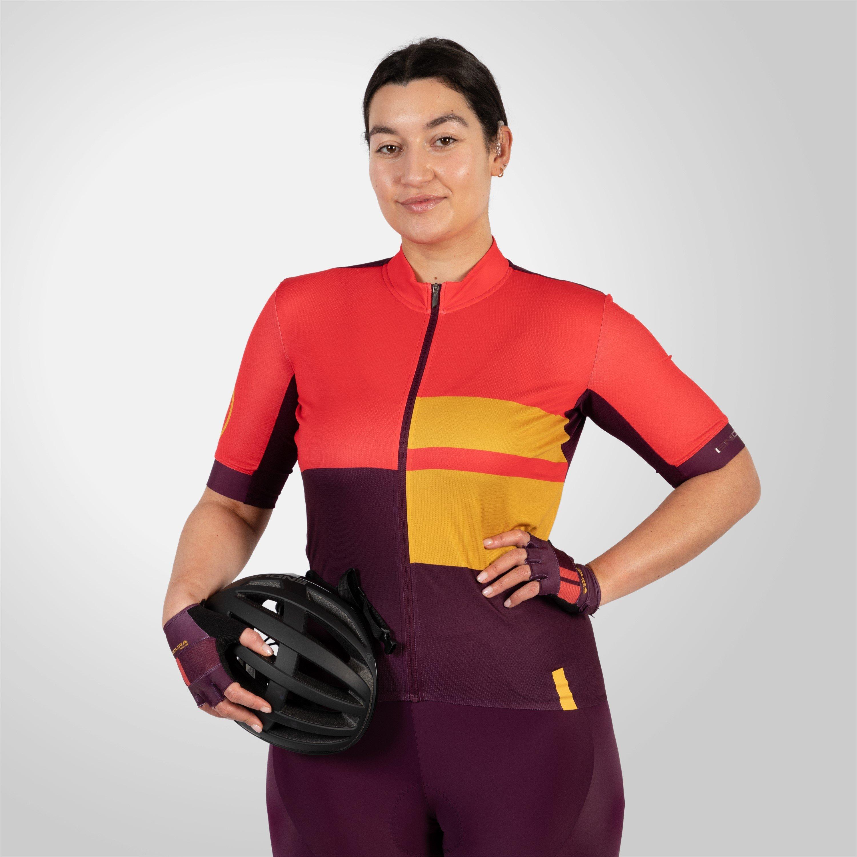 Pomegranate - Endura - FS260 Print Short Sleeve Jersey Ladies - 1
