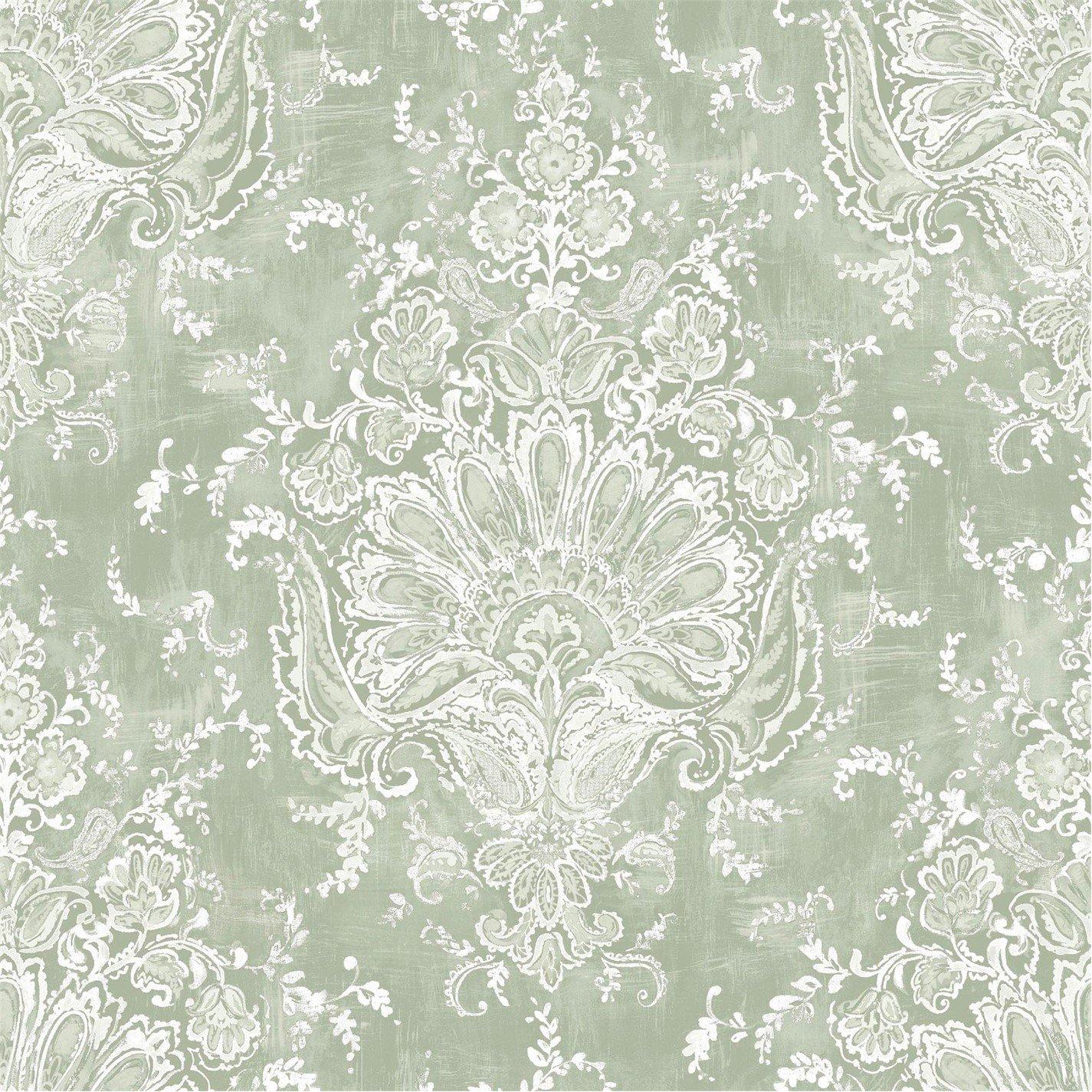Sage - Laura Ashley - Maddox Sage Wallpaper - 2