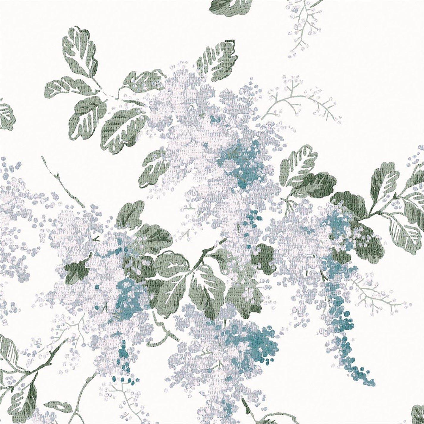 Blue - Laura Ashley - Mirabelle Pale Seaspray Wallpaper - 4