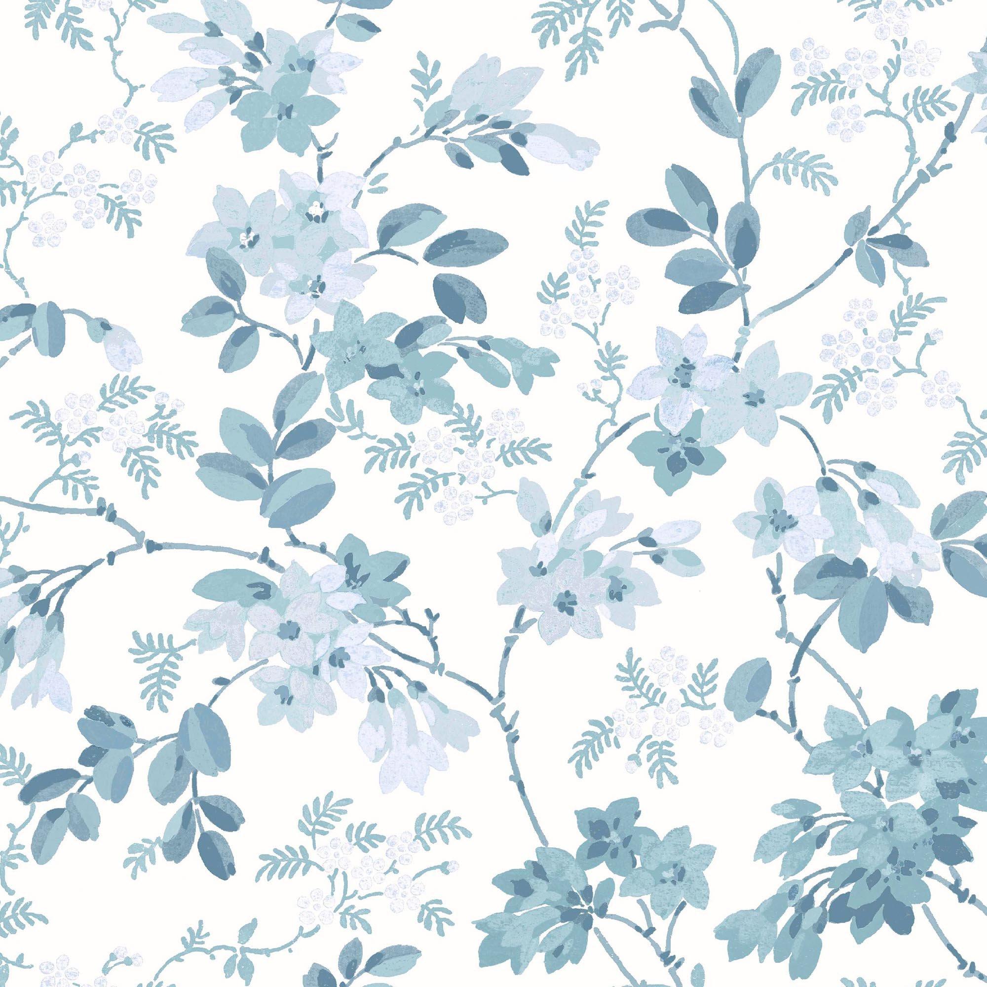 Blue - Laura Ashley - Yewland Seaspray Wallpaper - 3