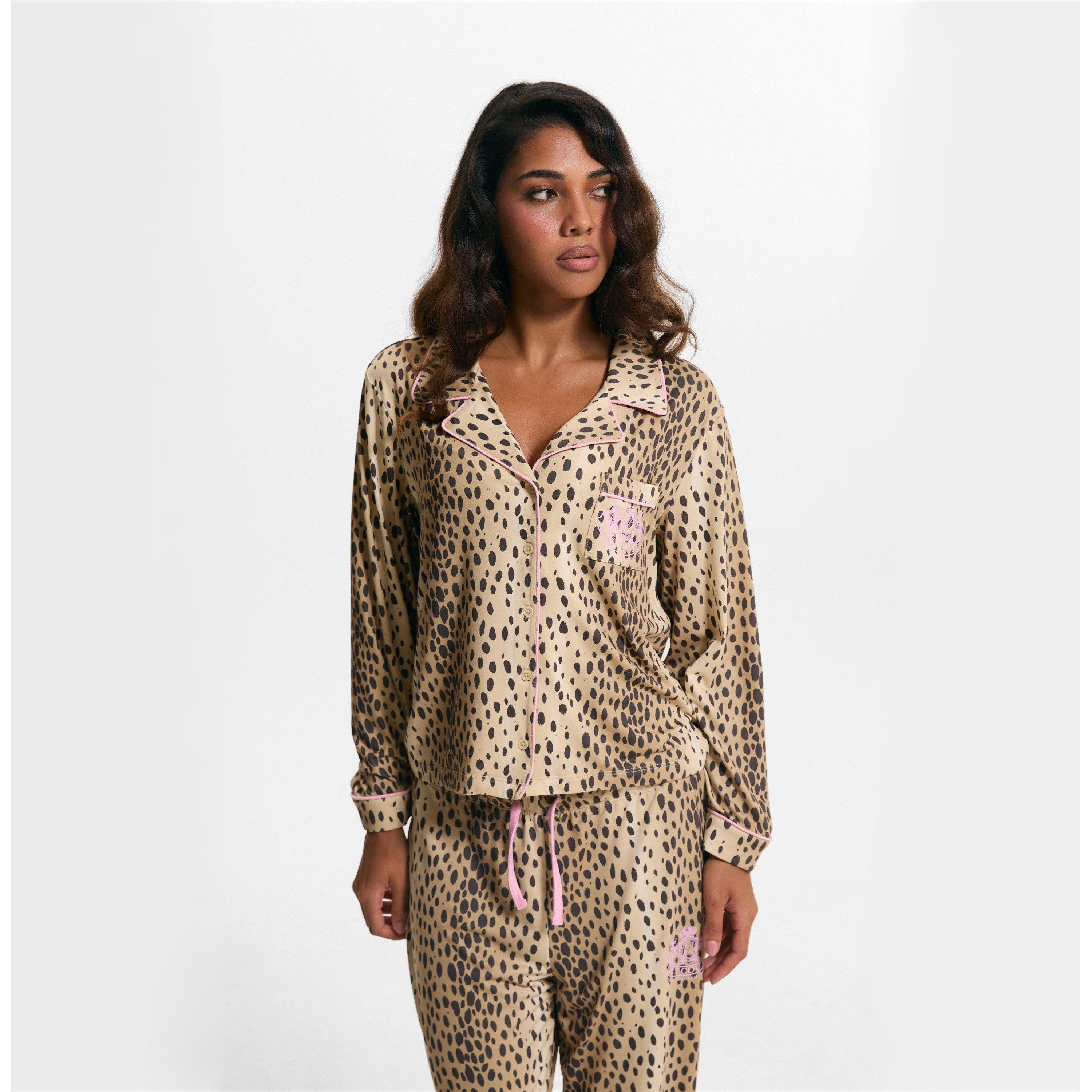 Cheetah - Juicy Couture - Womens Long-Sleeve Top and Trousers Pyjama Set - 2