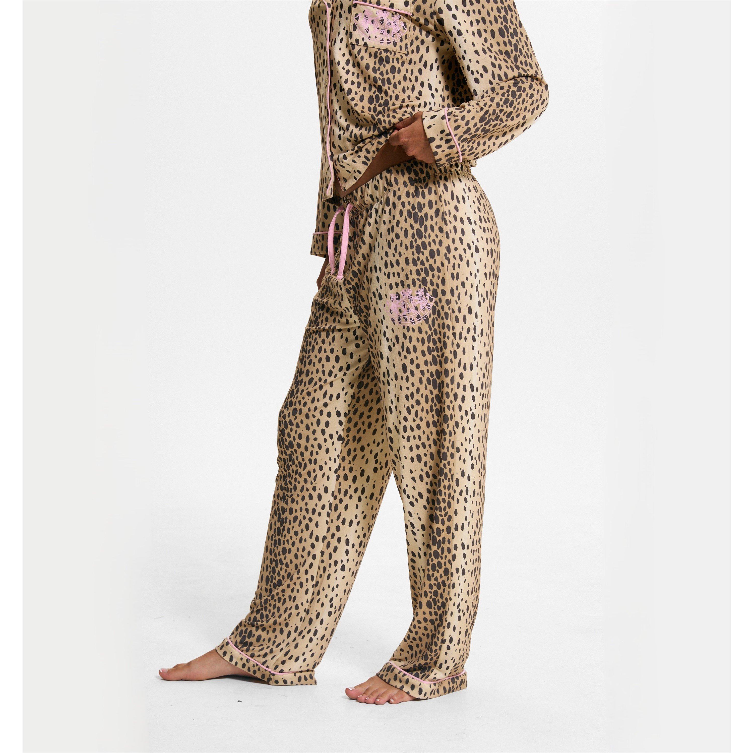 Cheetah - Juicy Couture - Womens Long-Sleeve Top and Trousers Pyjama Set - 4