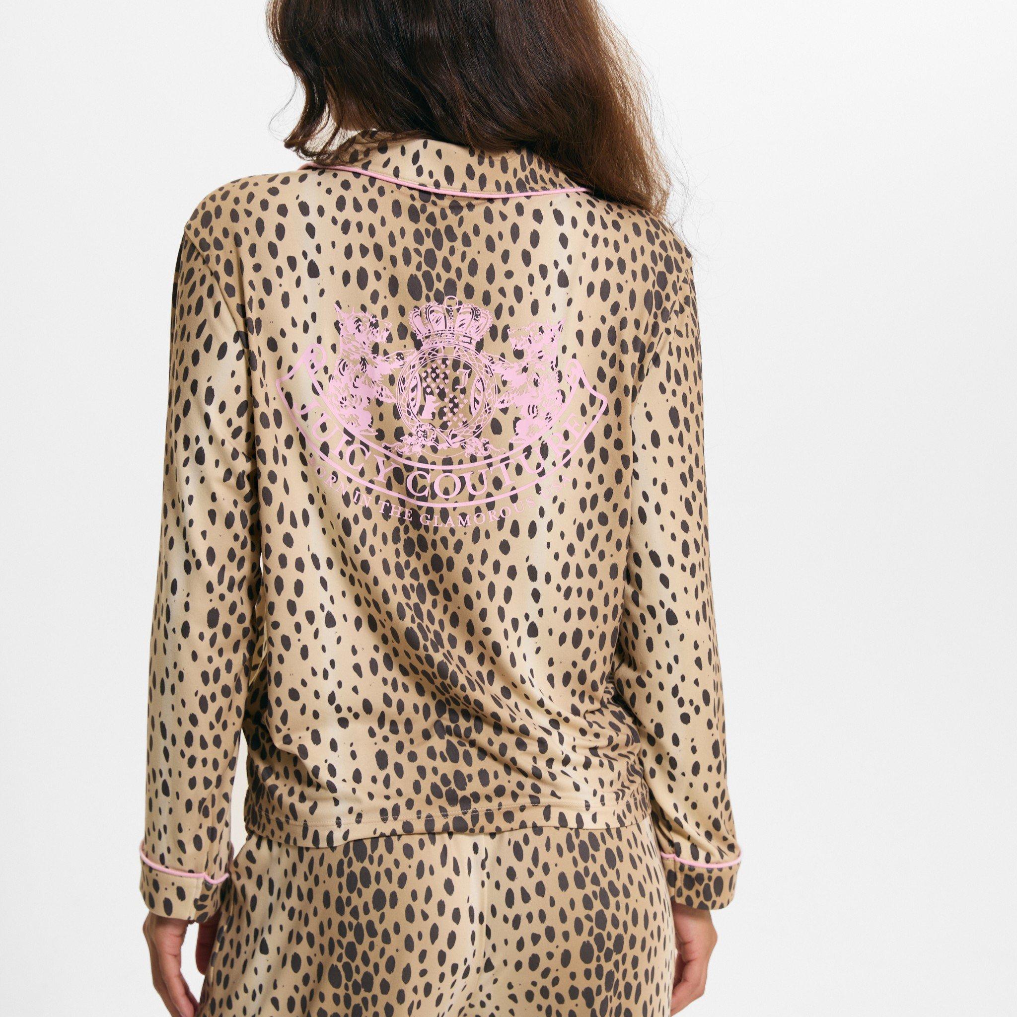 Cheetah - Juicy Couture - Womens Long-Sleeve Top and Trousers Pyjama Set - 5