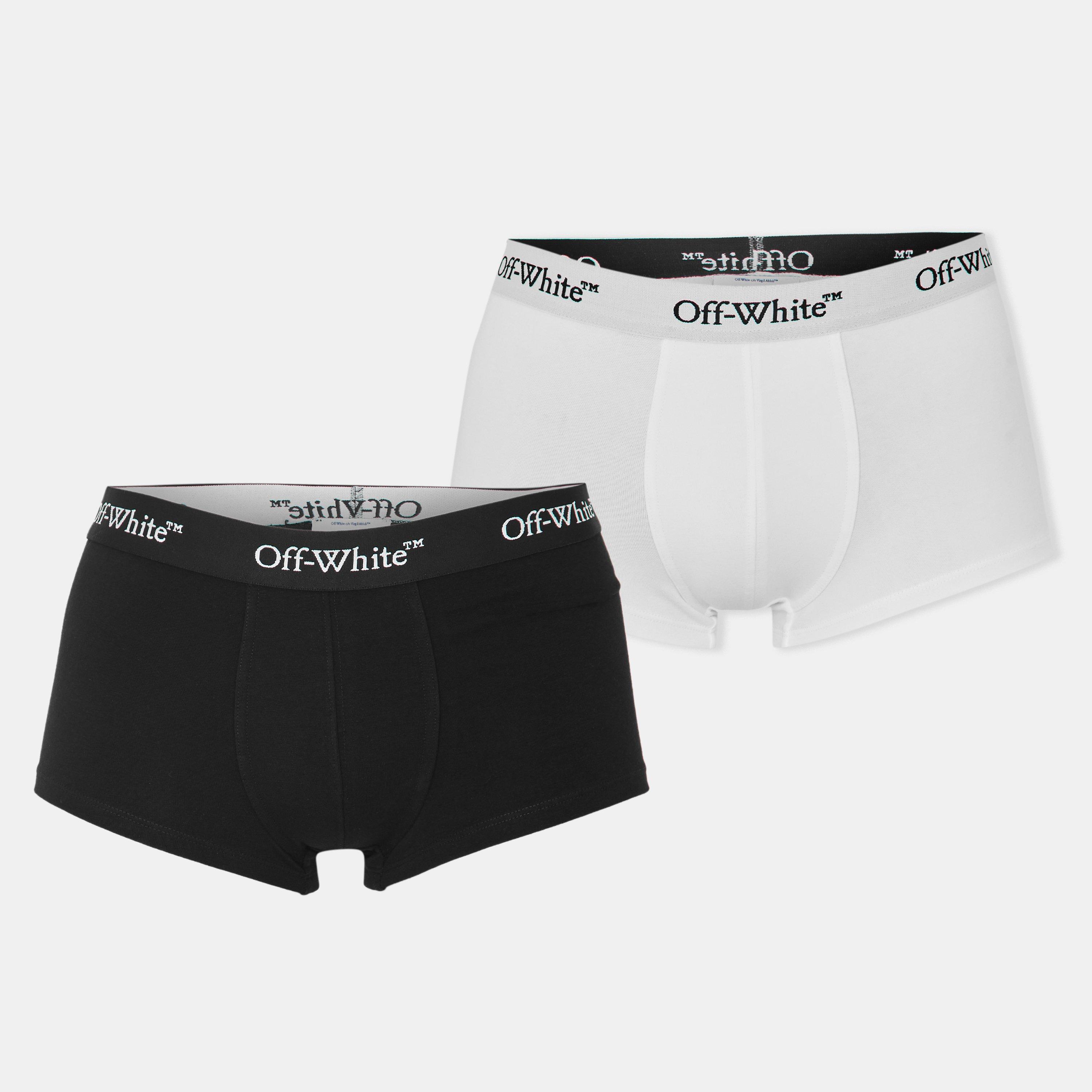 Off White Men's Bookish Boxers - Black/White - Small