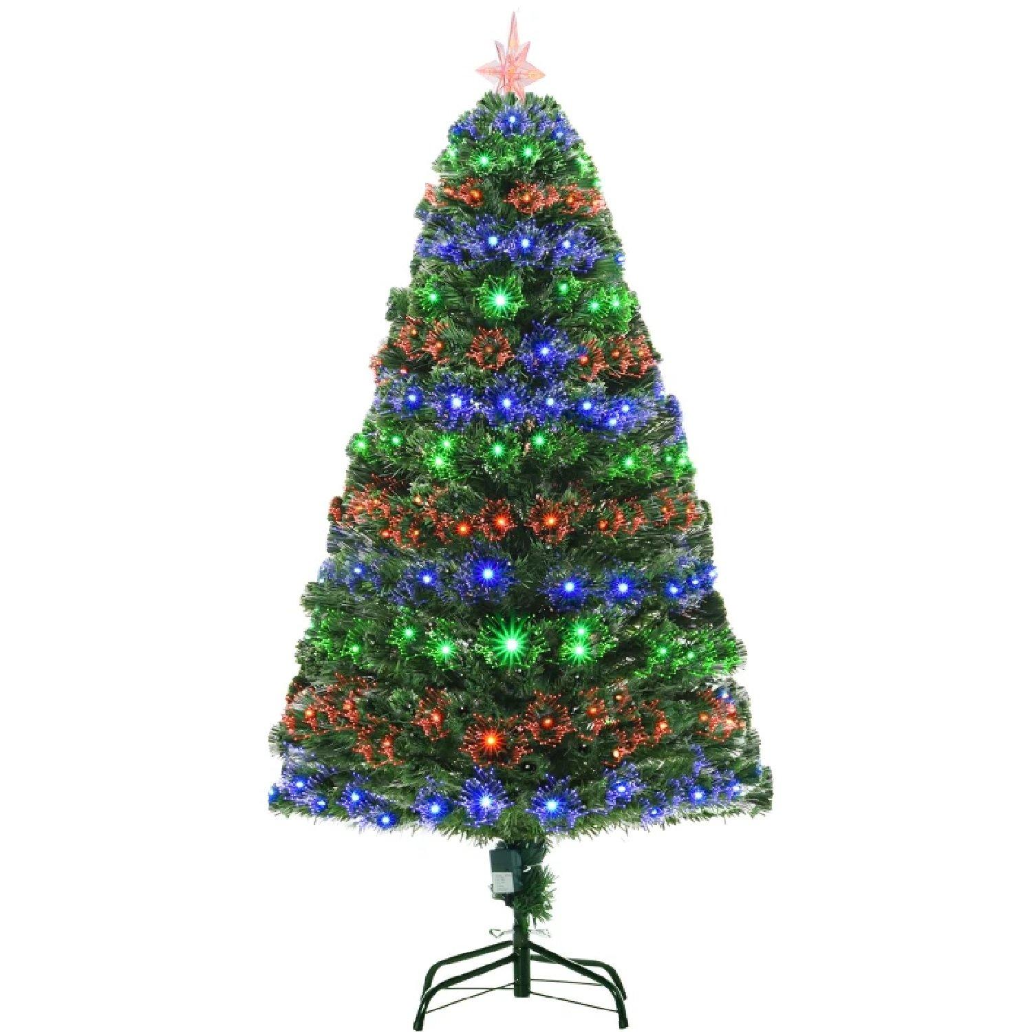 Multi - HOMCOM - Pre lit Artificial Christmas Tree - 2