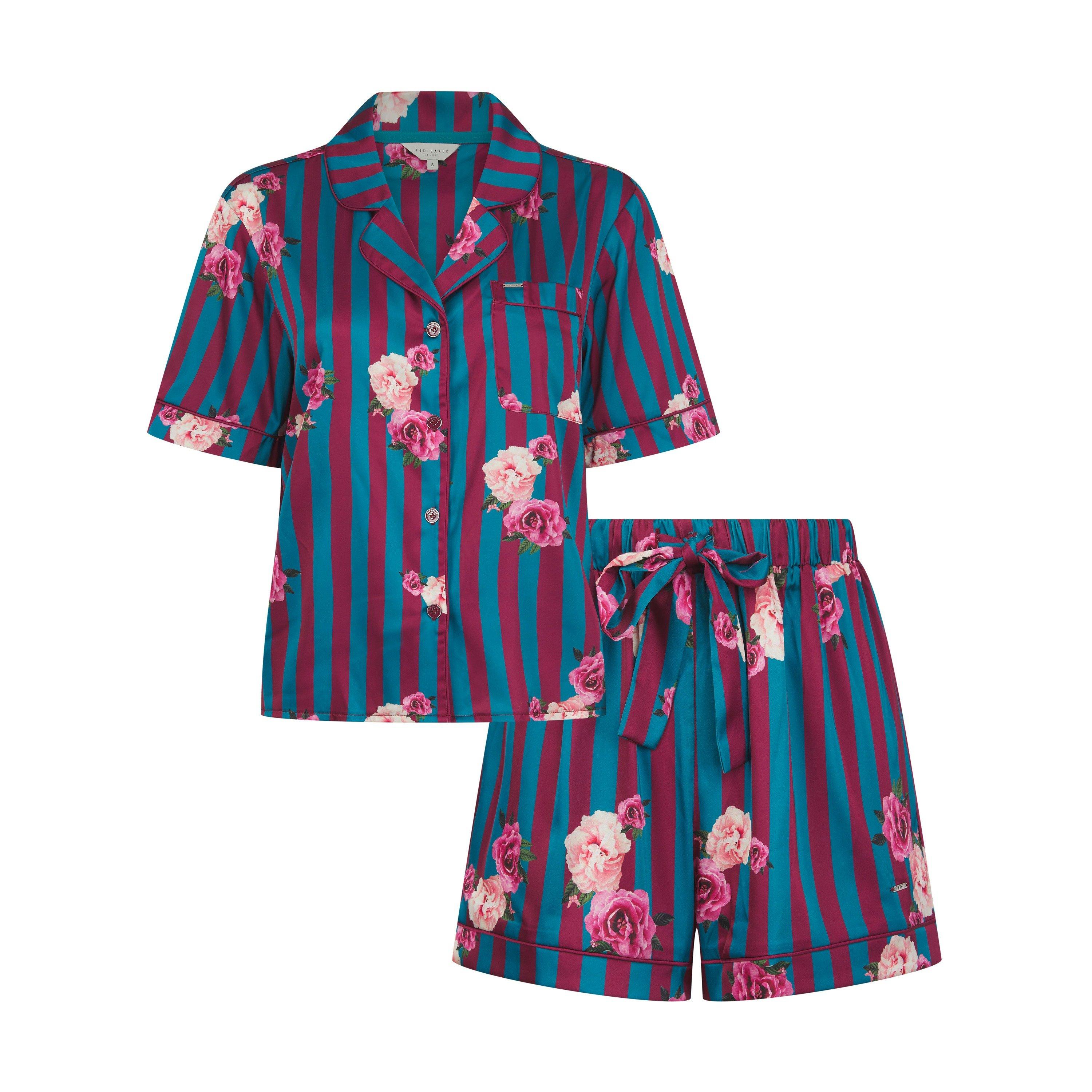 Ted Baker Women's Satin Short-Sleeve Pyjama Set Blue Size 10 (S) - Image 2