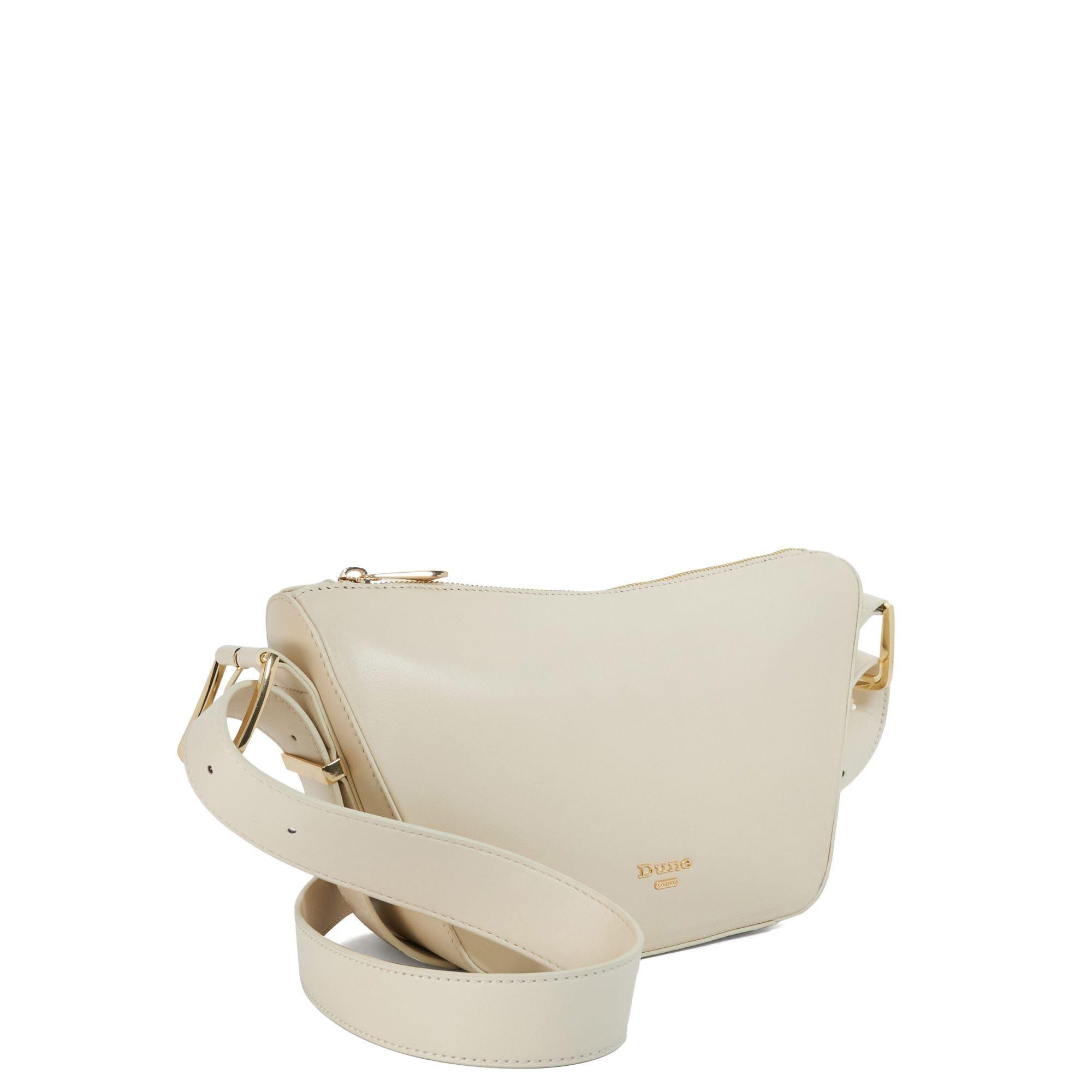 Ecru - Dune London - Delicately Suede Shoulder Bag - 3