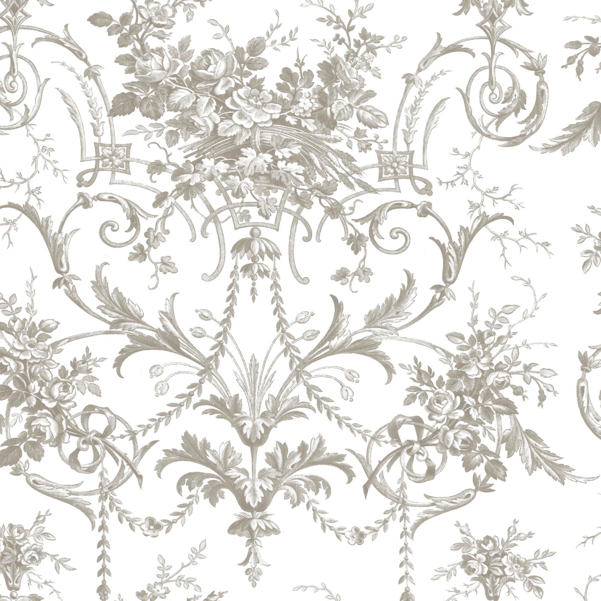 Grey - Laura Ashley - Tuileries Dark Dove Grey Wallpaper - 3