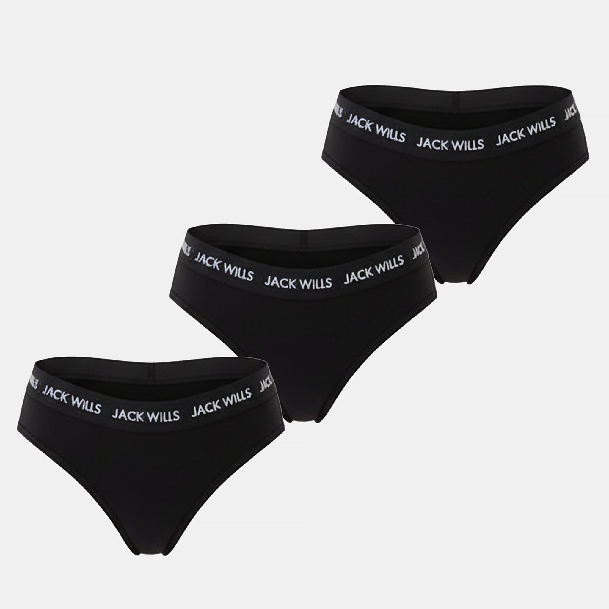 Black - Jack Wills - Wilden Multipack Boy Pants 3 Pack Ladies - 1