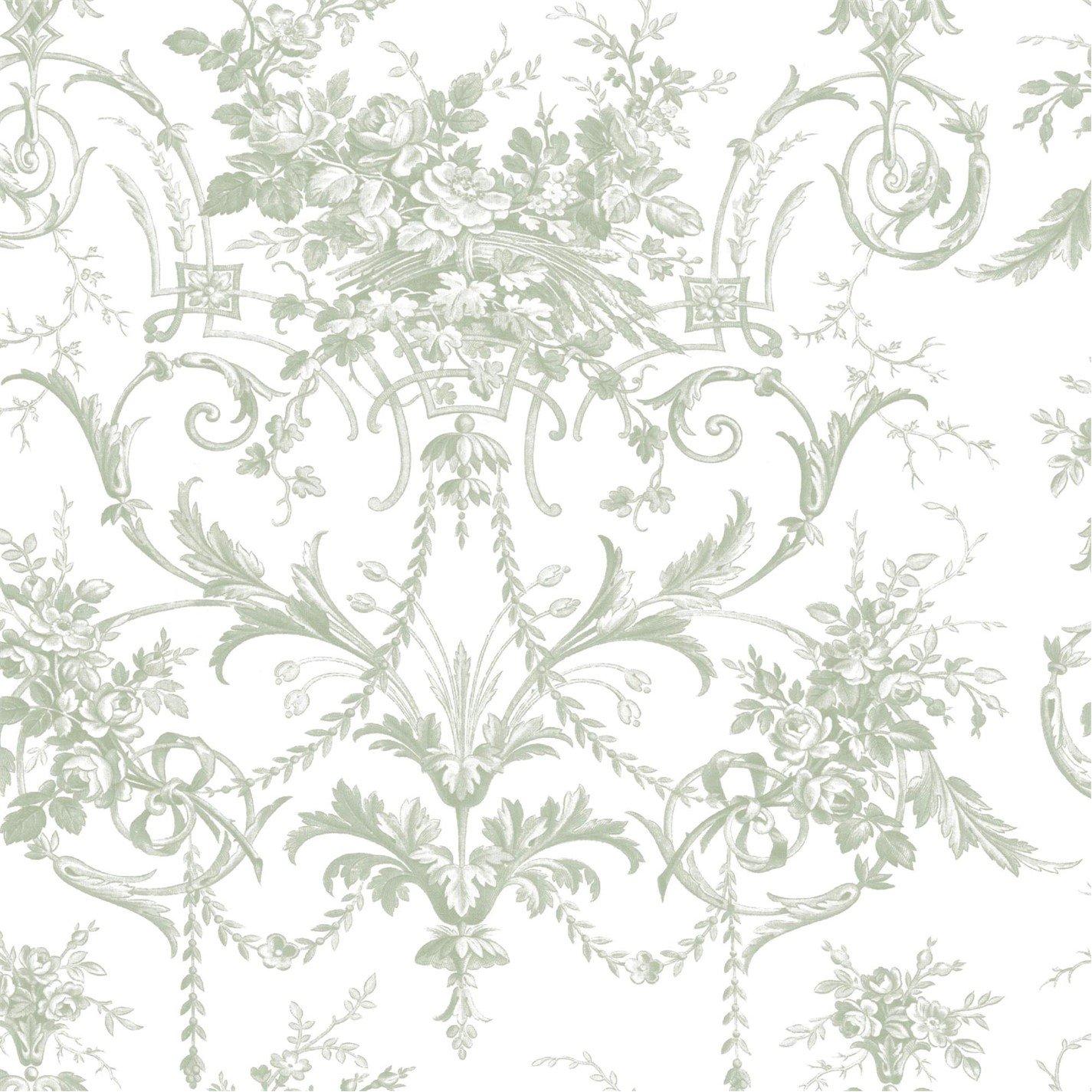 Green - Laura Ashley - Tuileries Sage Green Wallpaper - 2