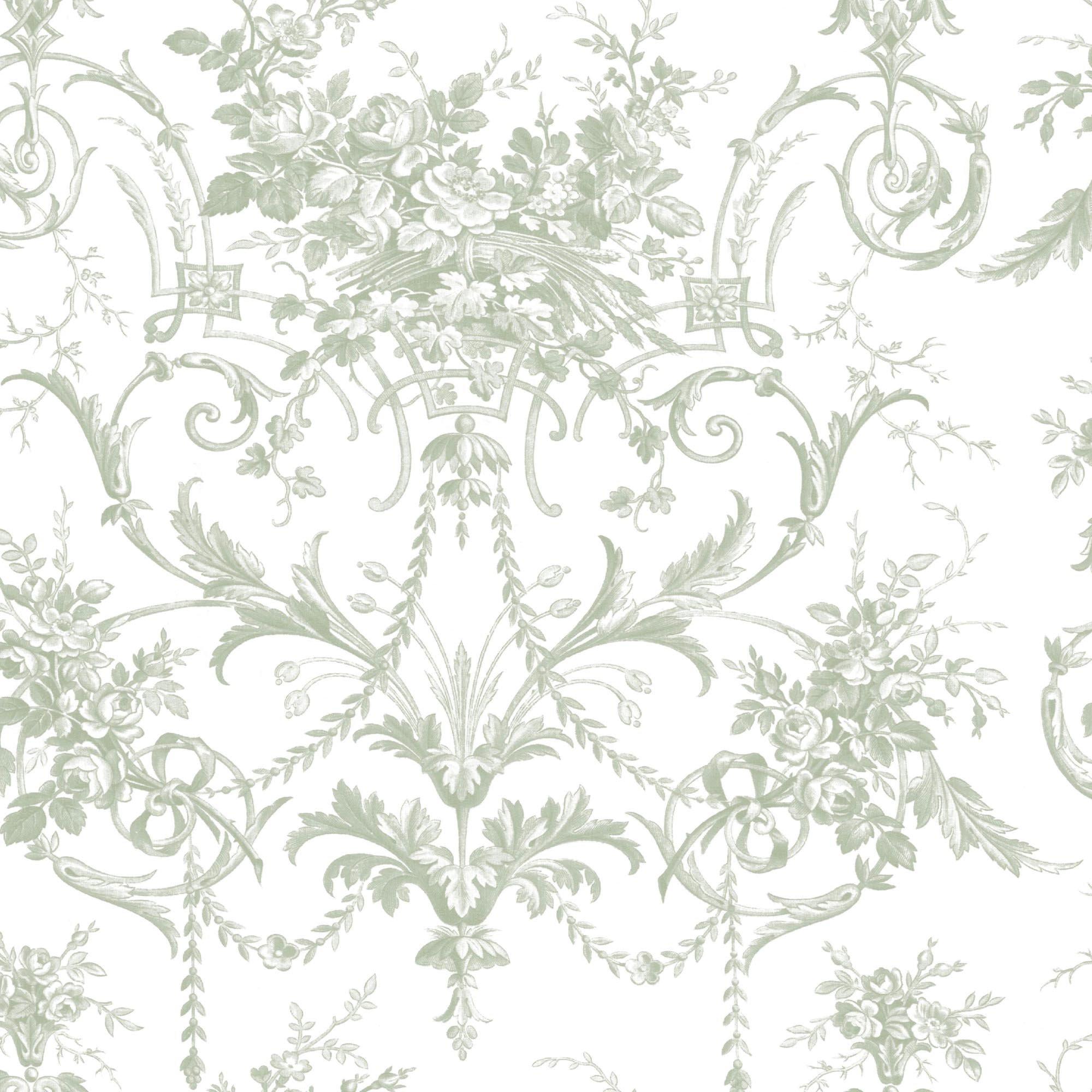 Green - Laura Ashley - Tuileries Sage Green Wallpaper - 3