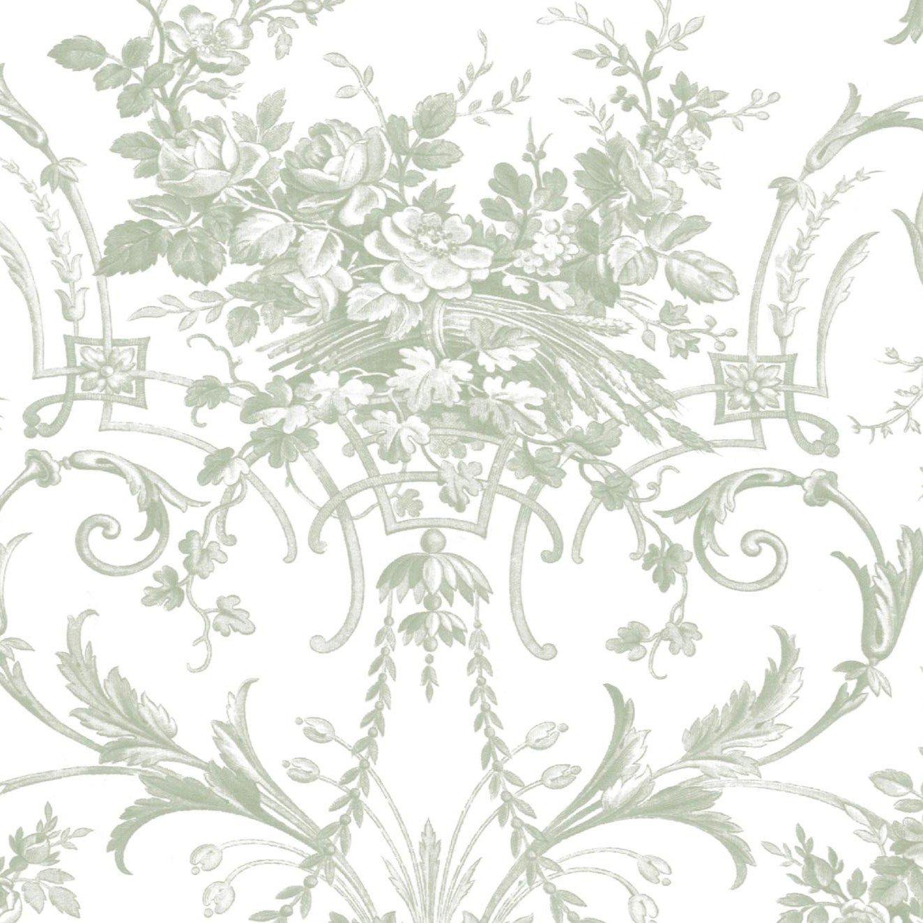 Green - Laura Ashley - Tuileries Sage Green Wallpaper - 5