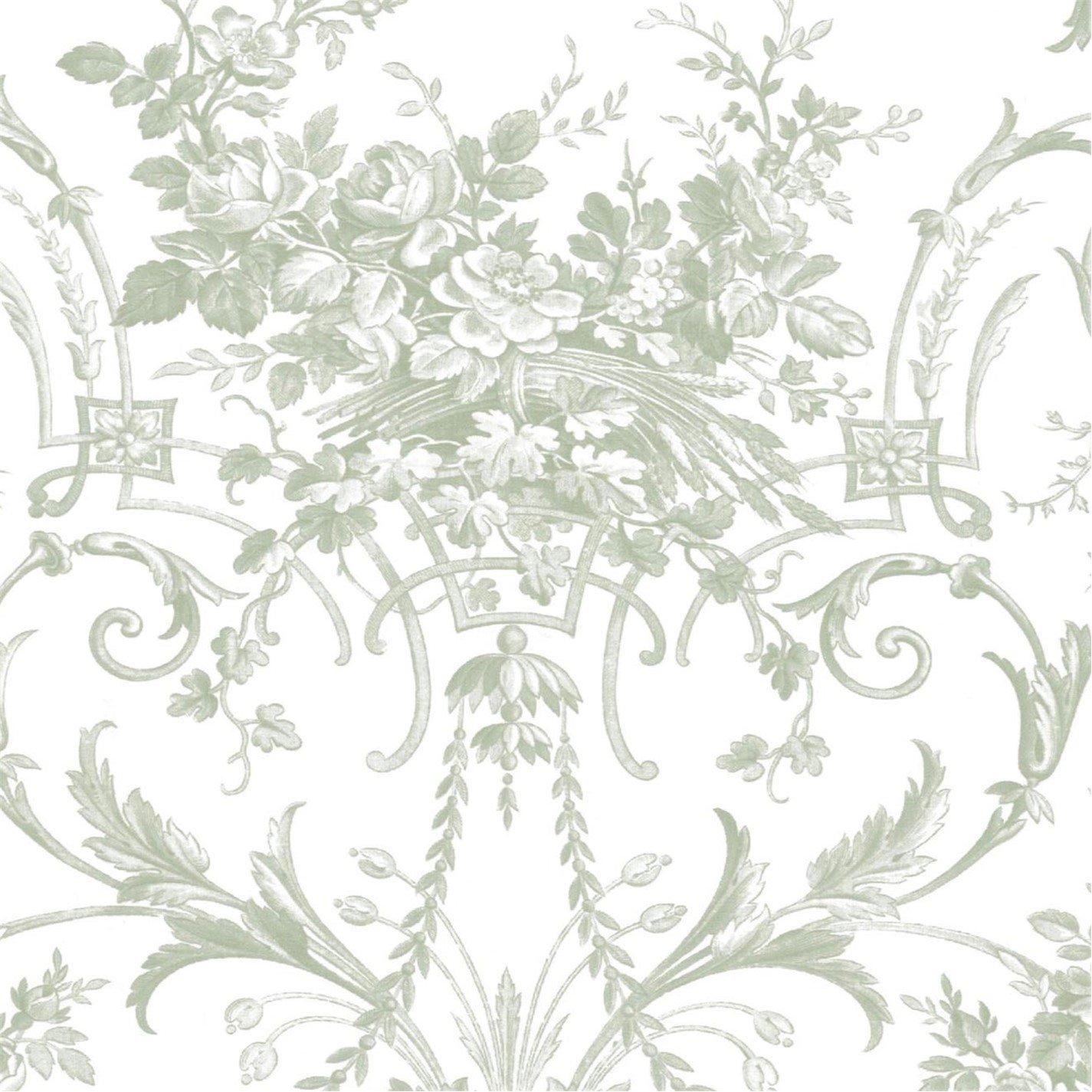 Green - Laura Ashley - Tuileries Sage Green Wallpaper - 4