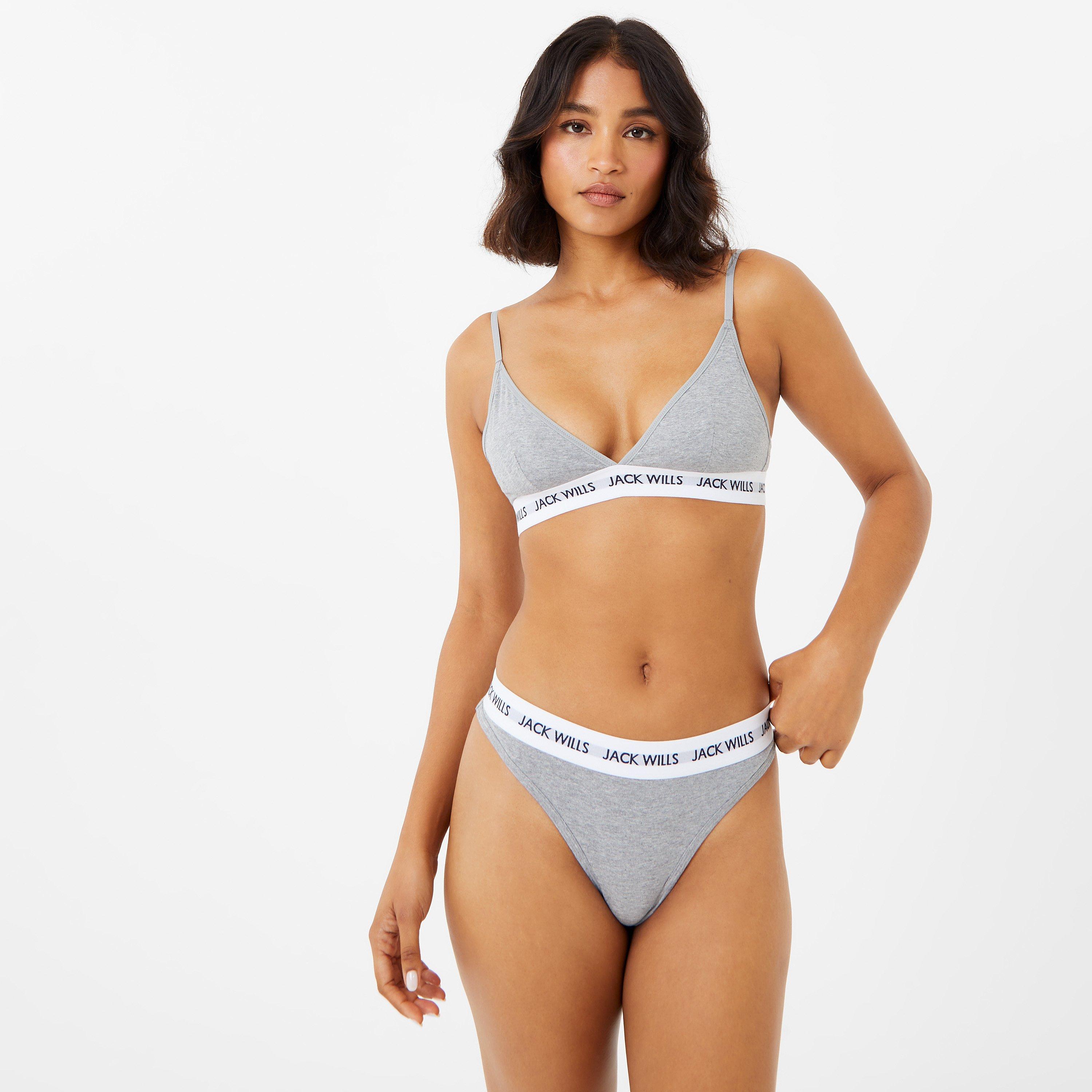 Wht/Grey/ Black - Jack Wills - Jack Deptford Multipack Thong 3 Pack - 4