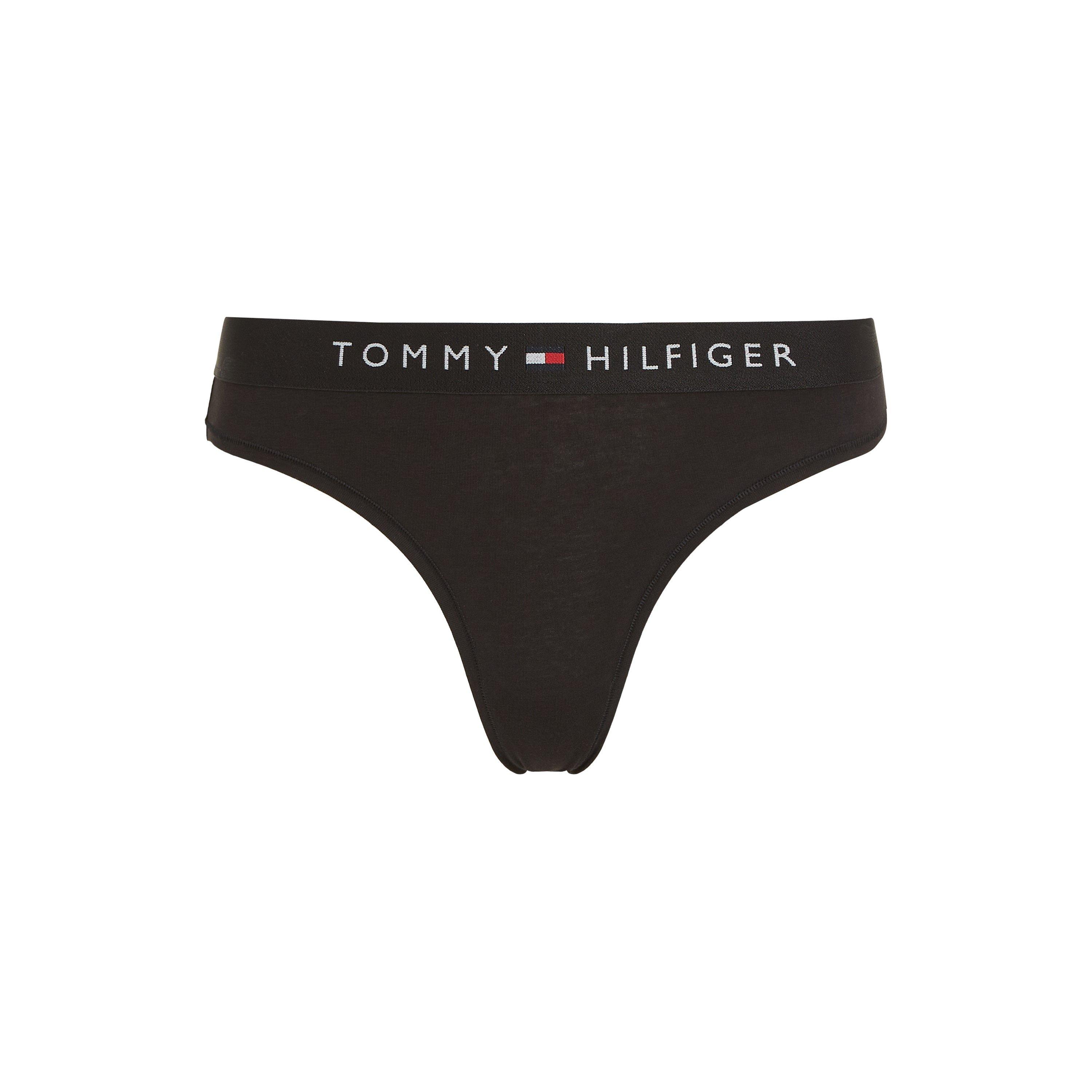 Tommy Hilfiger Women's Logo Thong - Black - 16 (XL)