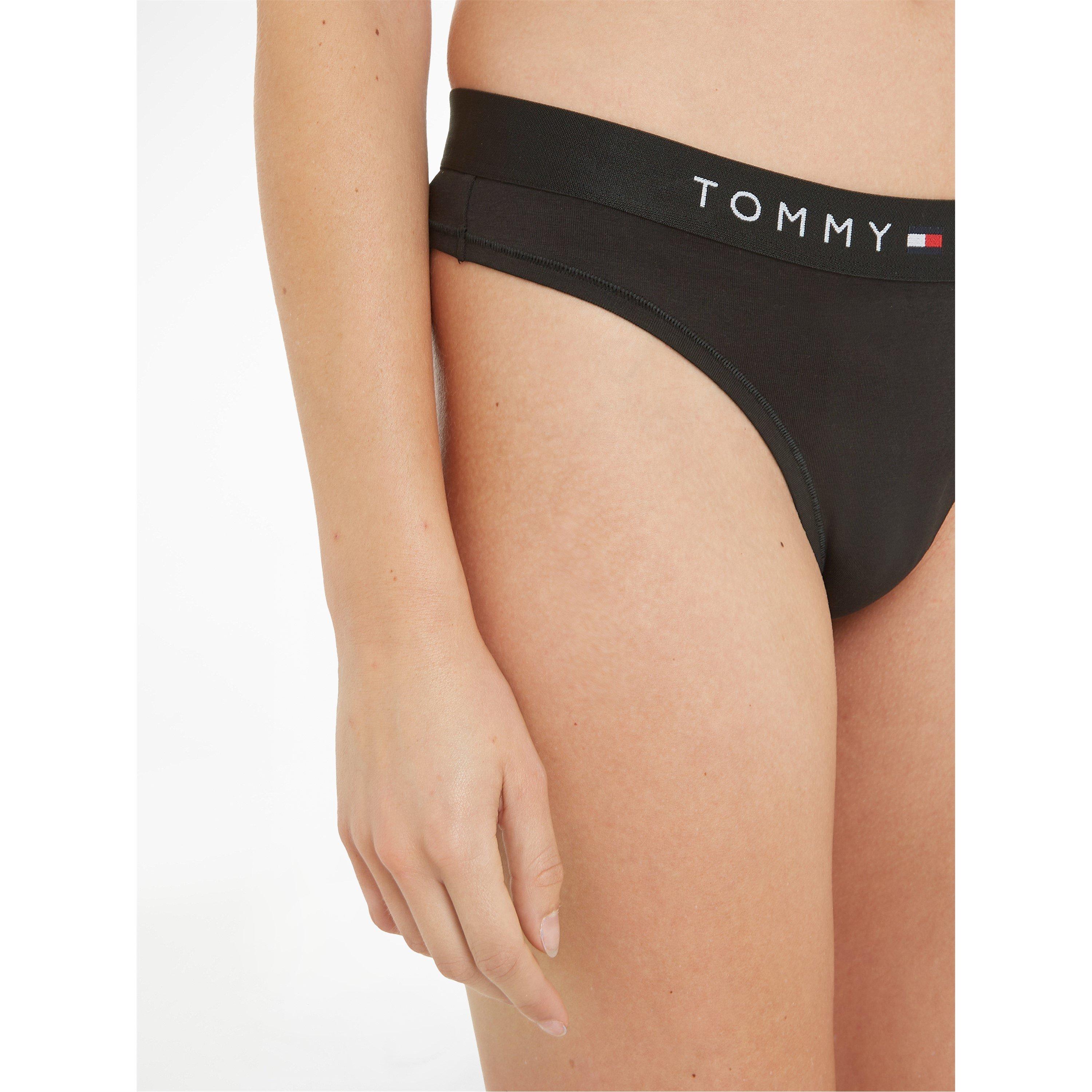 Schwarz - Tommy Hilfiger - Logo Thong - 4