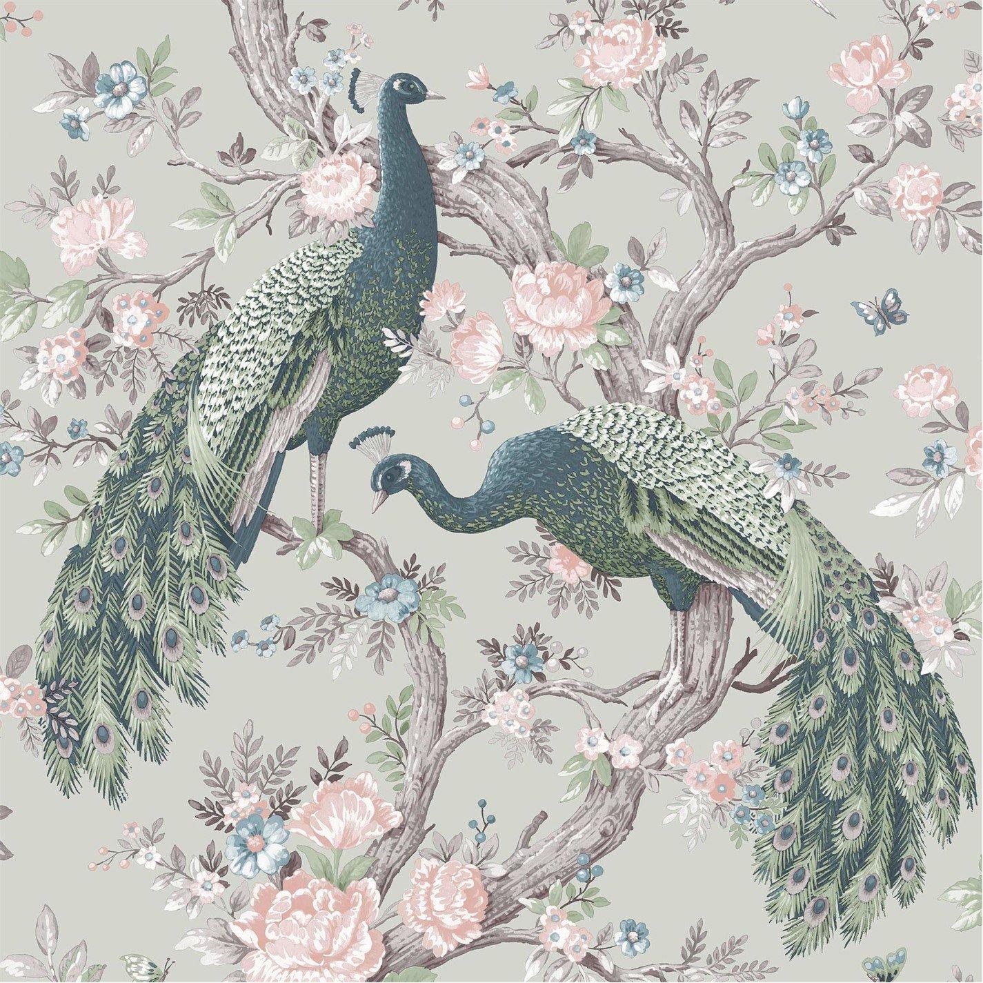 Green - Laura Ashley - Belvedere Sage Green Wallpaper - 2