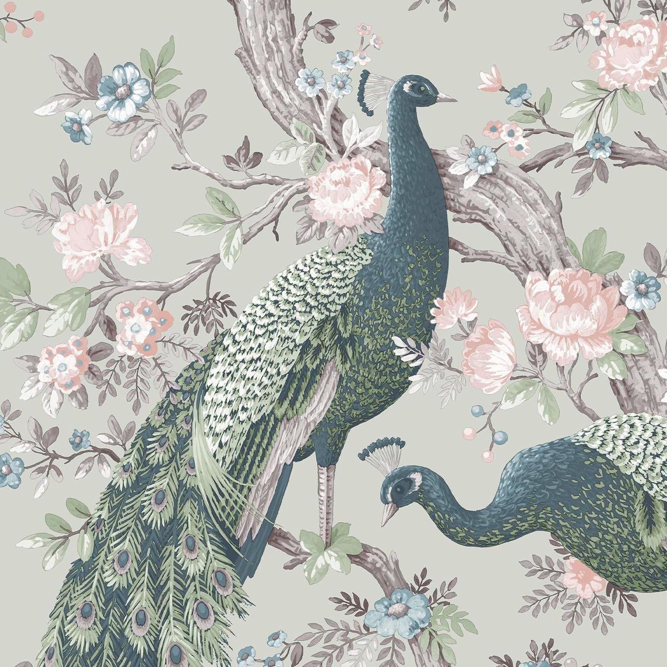Green - Laura Ashley - Belvedere Sage Green Wallpaper - 5