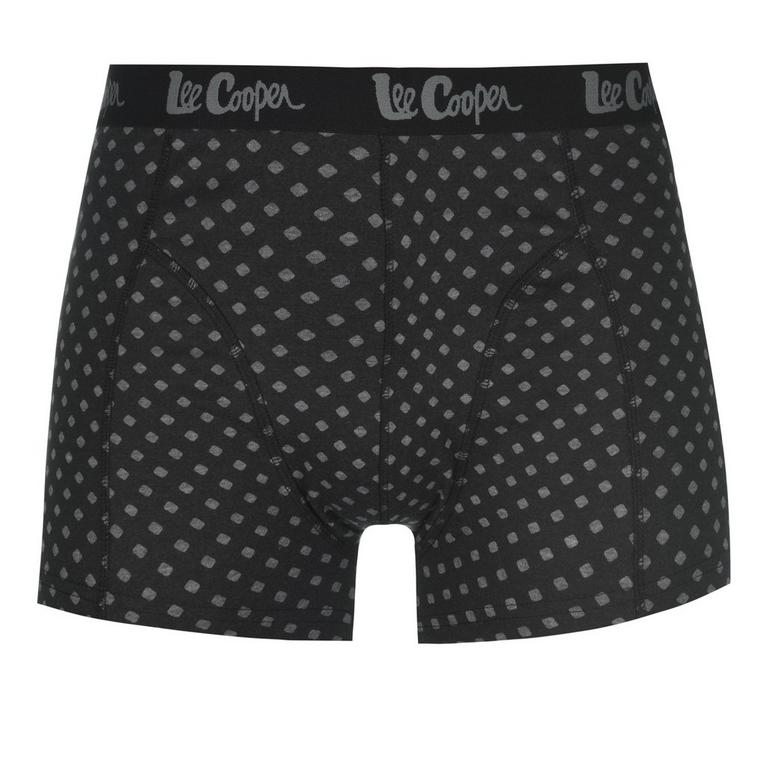 Noir - Lee Cooper - Lee 5 Pack Printed Boxer Shorts Mens - 12