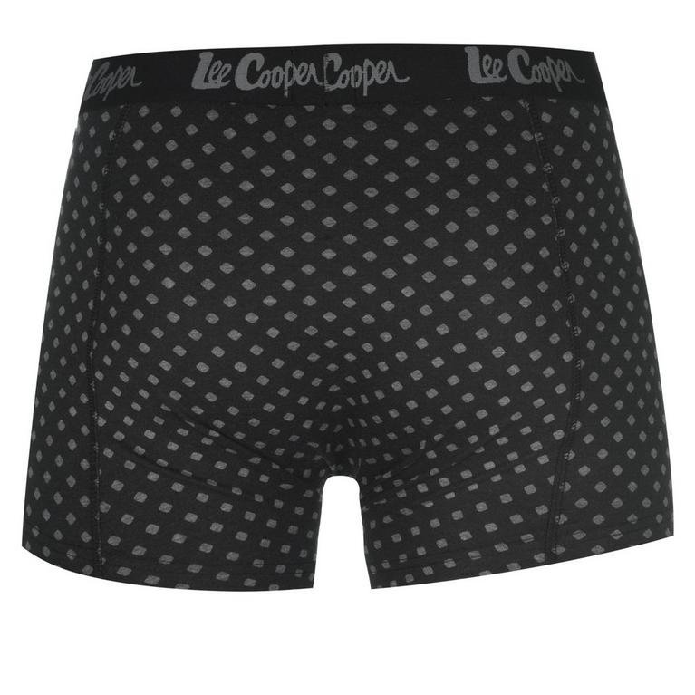 Noir - Lee Cooper - Lee 5 Pack Printed Boxer Shorts Mens - 13