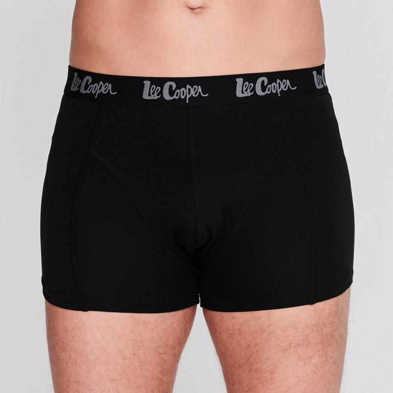 Noir - Lee Cooper - Lee 5 Pack Printed Boxer Shorts Mens - 3