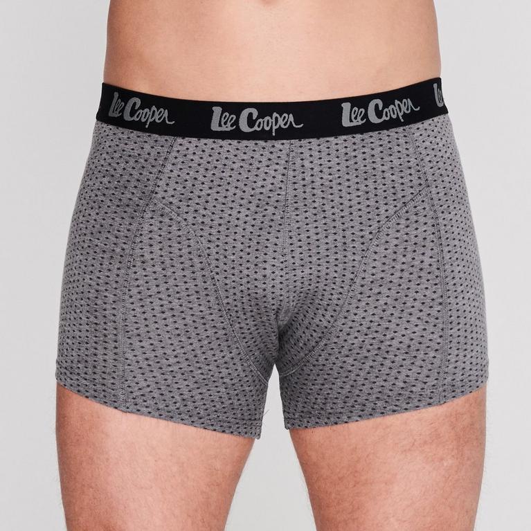 Noir - Lee Cooper - Lee 5 Pack Printed Boxer Shorts Mens - 6