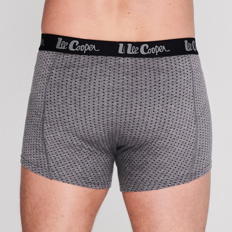 Noir - Lee Cooper - Lee 5 Pack Printed Boxer Shorts Mens - 7