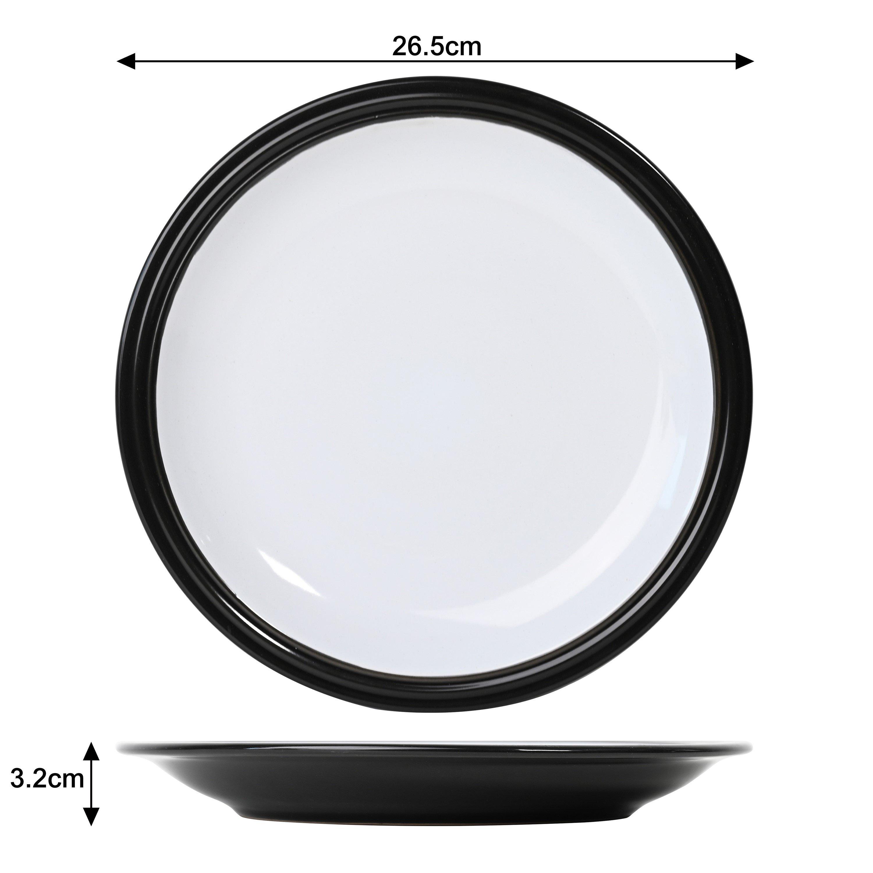 Black - Waterside - 16PC Camden Black Dinner Set - 4