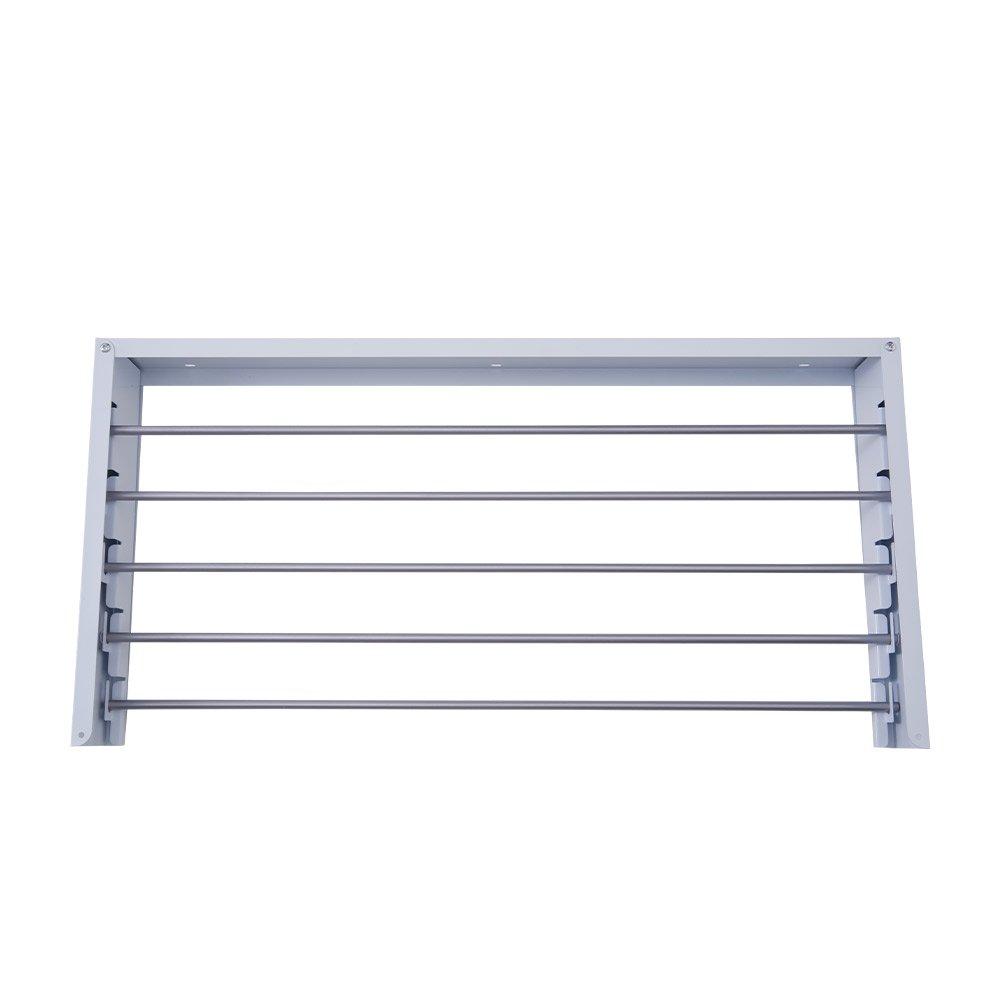 White - LIFE IDEAS - Space-Saving Wall Mounted Towel Drying Rack - 3