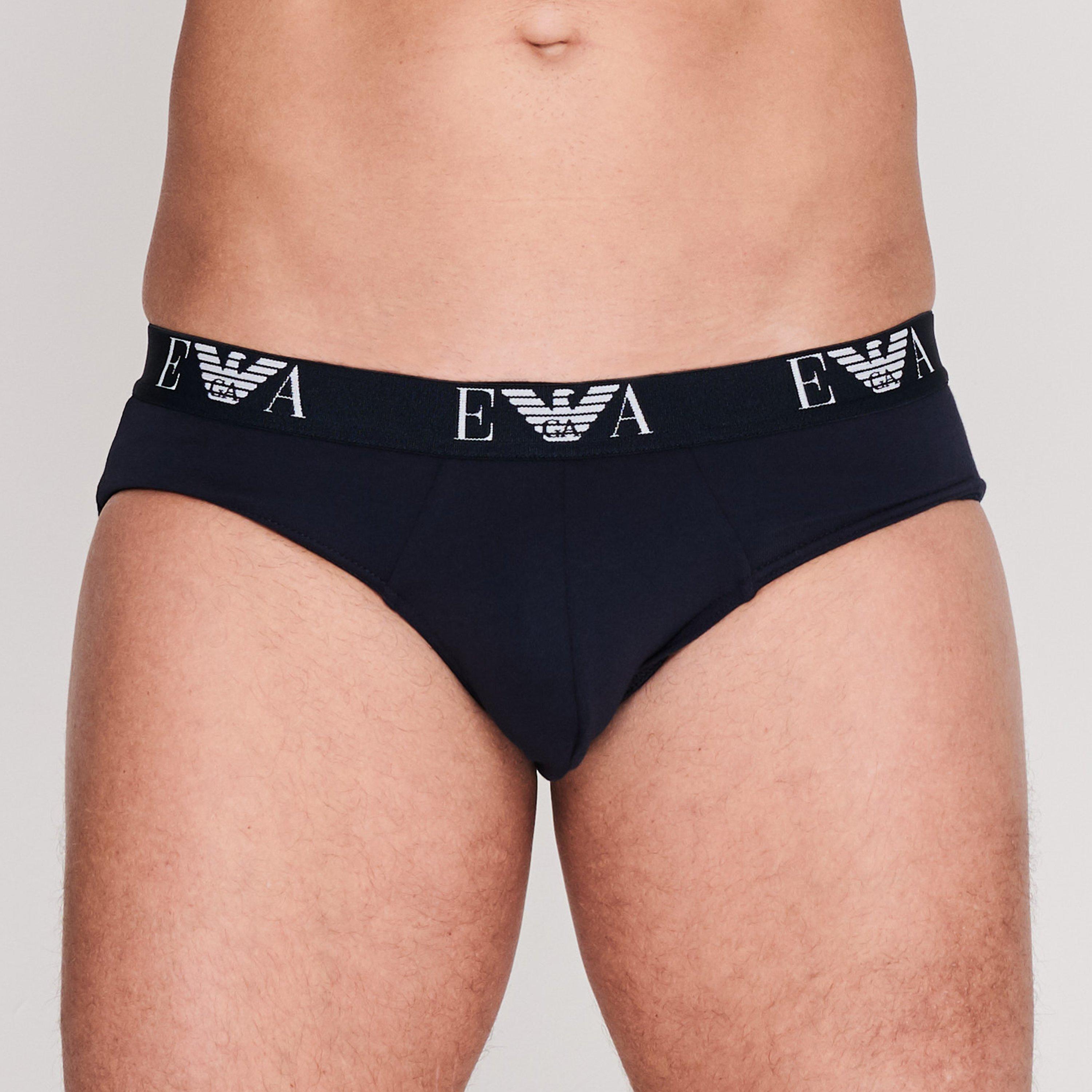 Blk/Nvy/Wh56110 - Emporio Armani - 3 Pack Briefs - 2