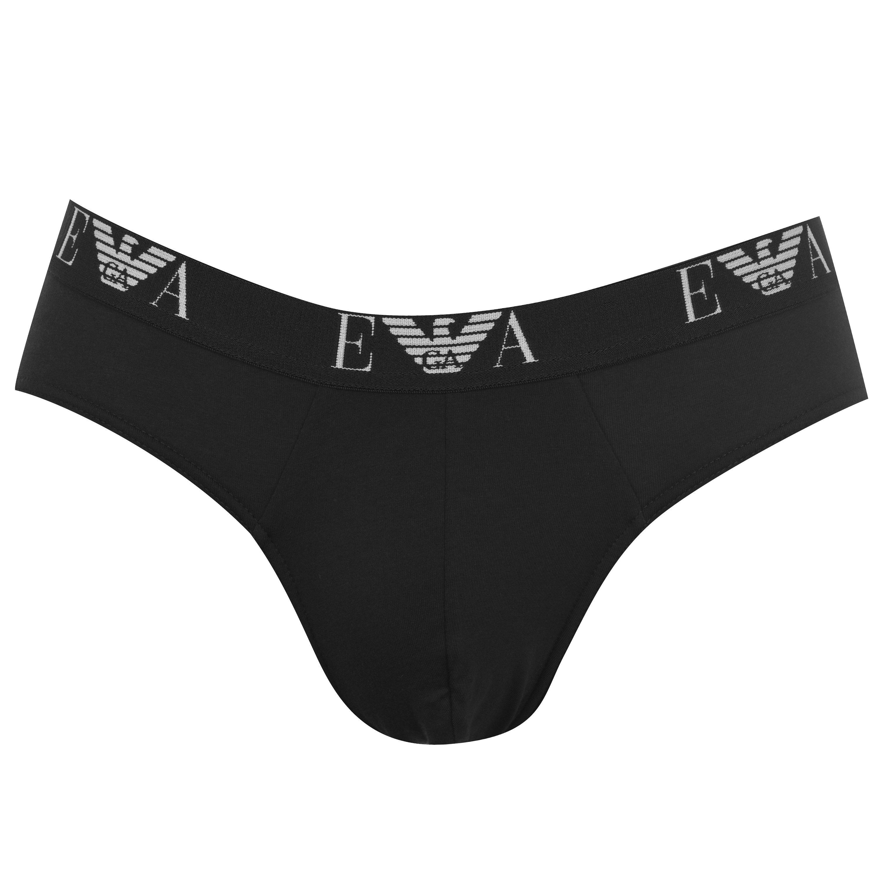 Blk/Nvy/Wh56110 - Emporio Armani - 3 Pack Briefs - 6