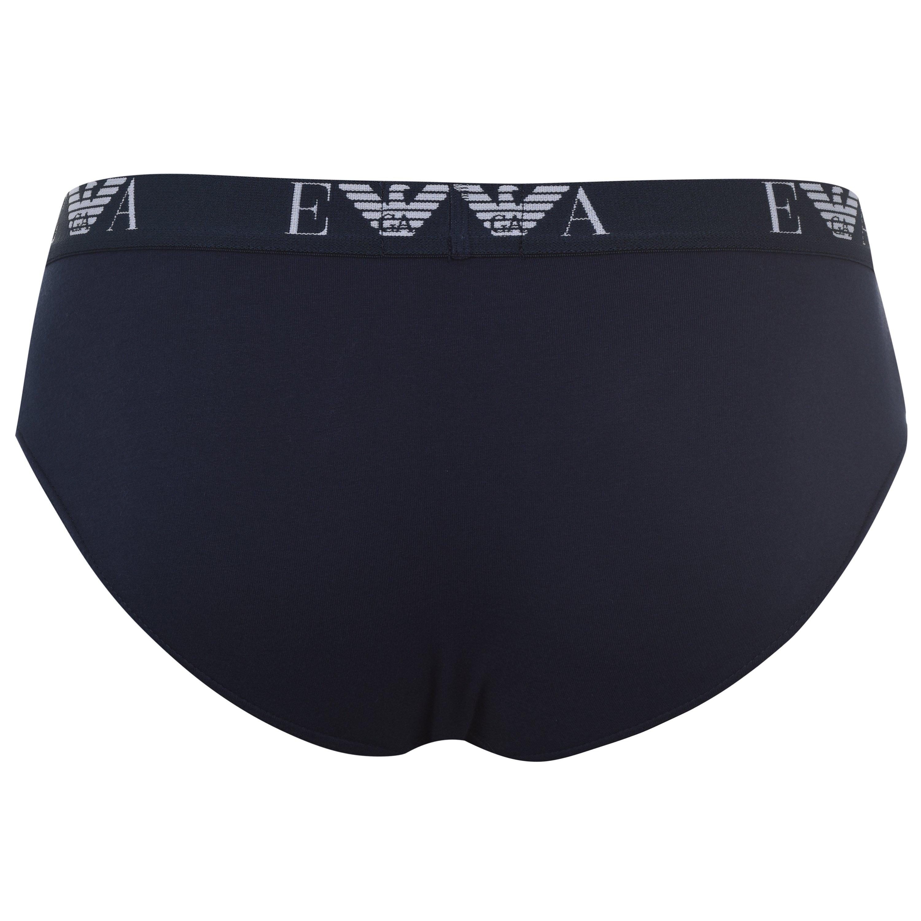 Blk/Nvy/Wh56110 - Emporio Armani - 3 Pack Briefs - 9