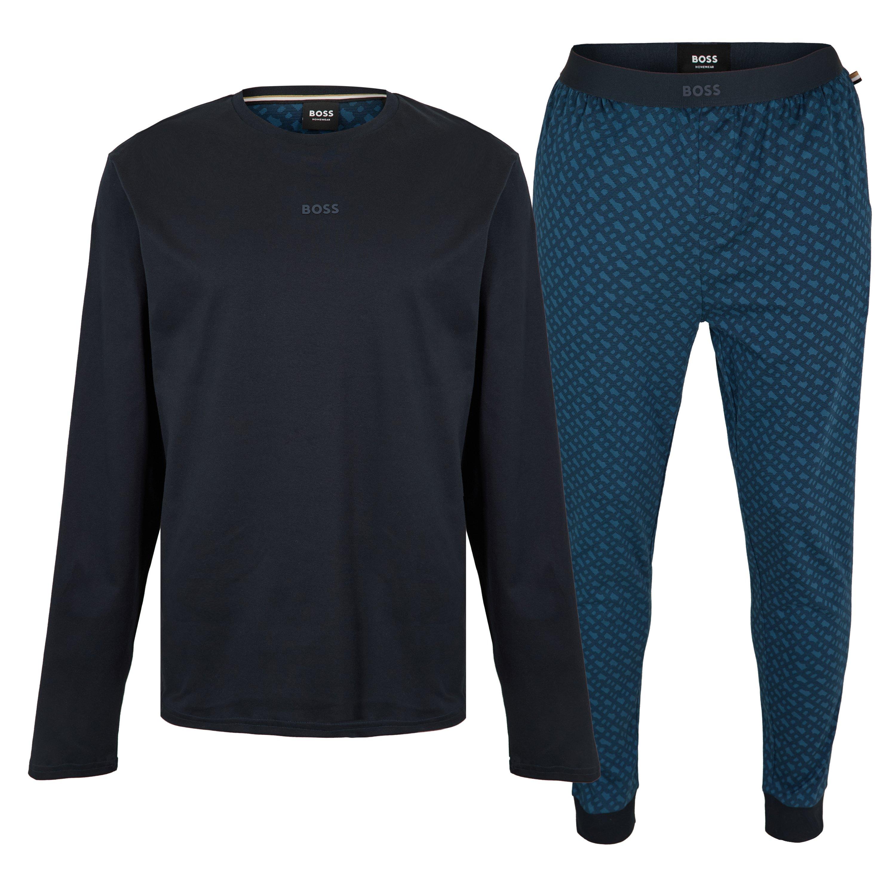 Dark Blue - Boss - Boss Relax Long Set 10269542 02 Pyjama Mens - 1