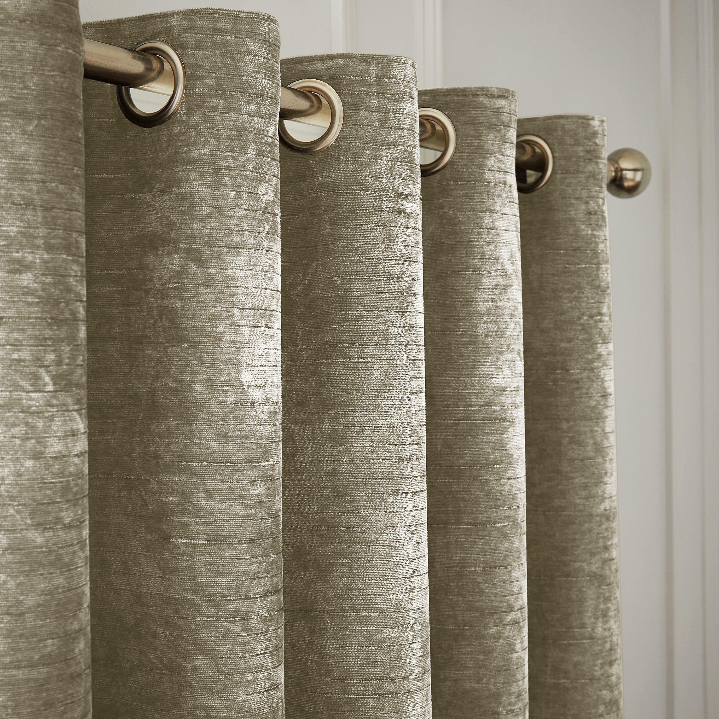 Selene Luxury Chenille Thermal Eyelet Curtains