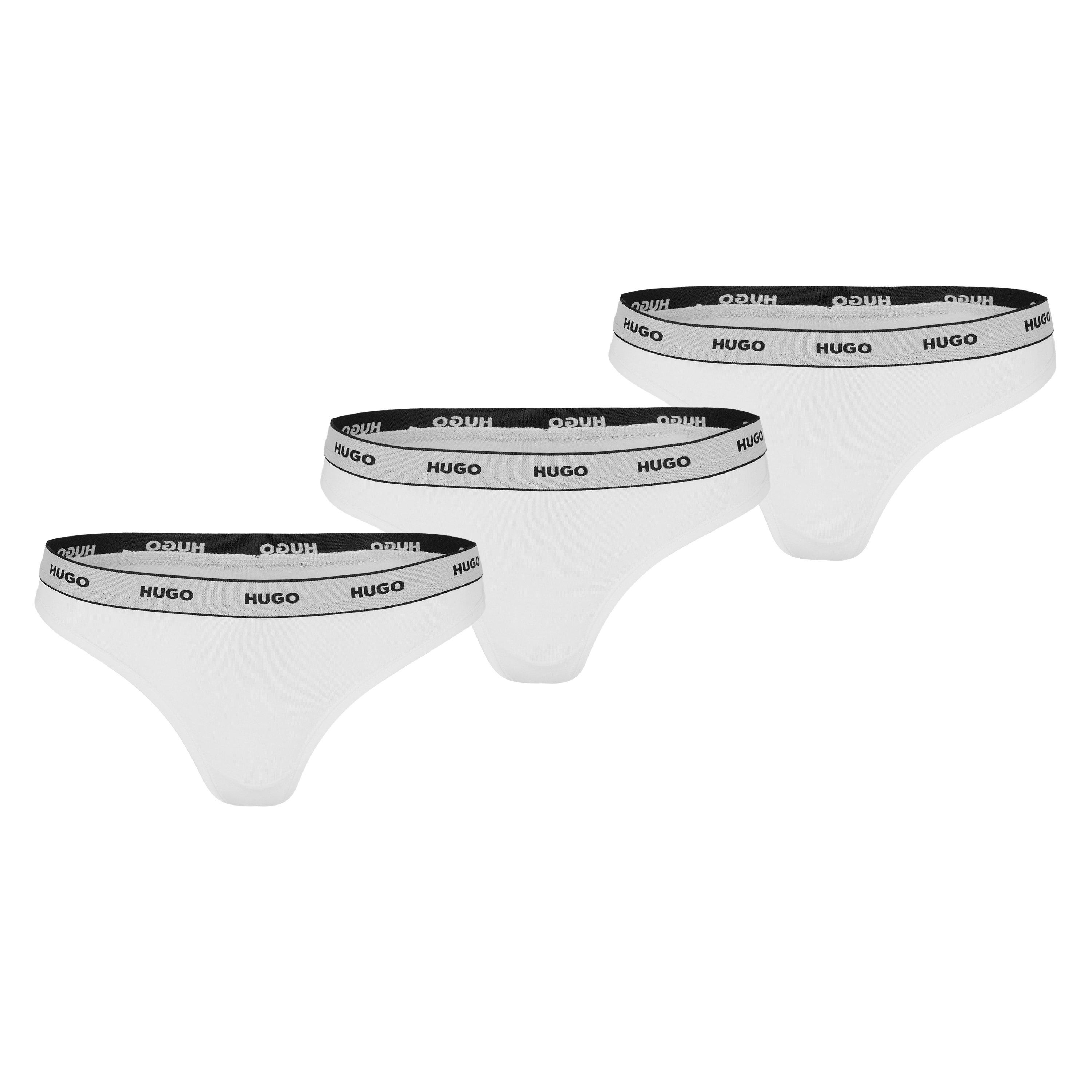 White - Hugo - Hugo Triplet Thong Stripe 10272521 Boxer Womens - 1