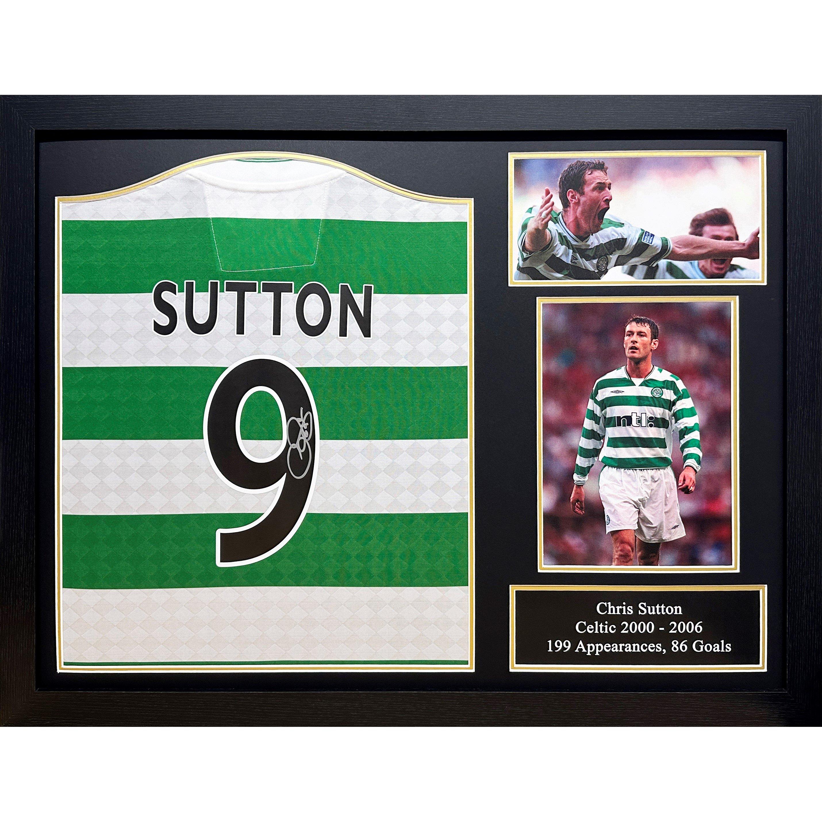 Green - AllStarSignings Ltd - Chris Sutton signed Celtic football shirt - 1