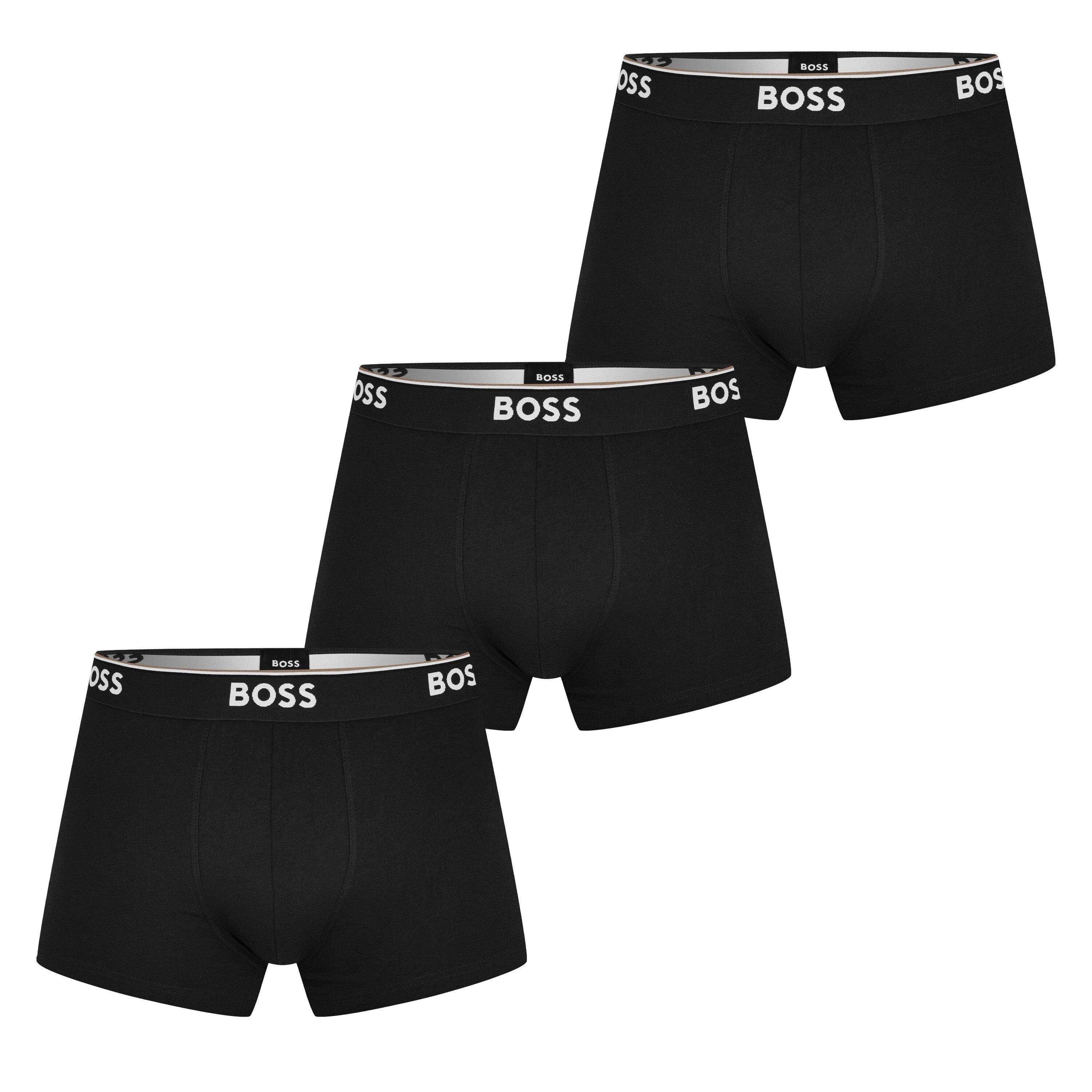Zwart 001 - Boss - BOSS Bodywear 3 Pack Boxer Briefs with Logo Detail - 1