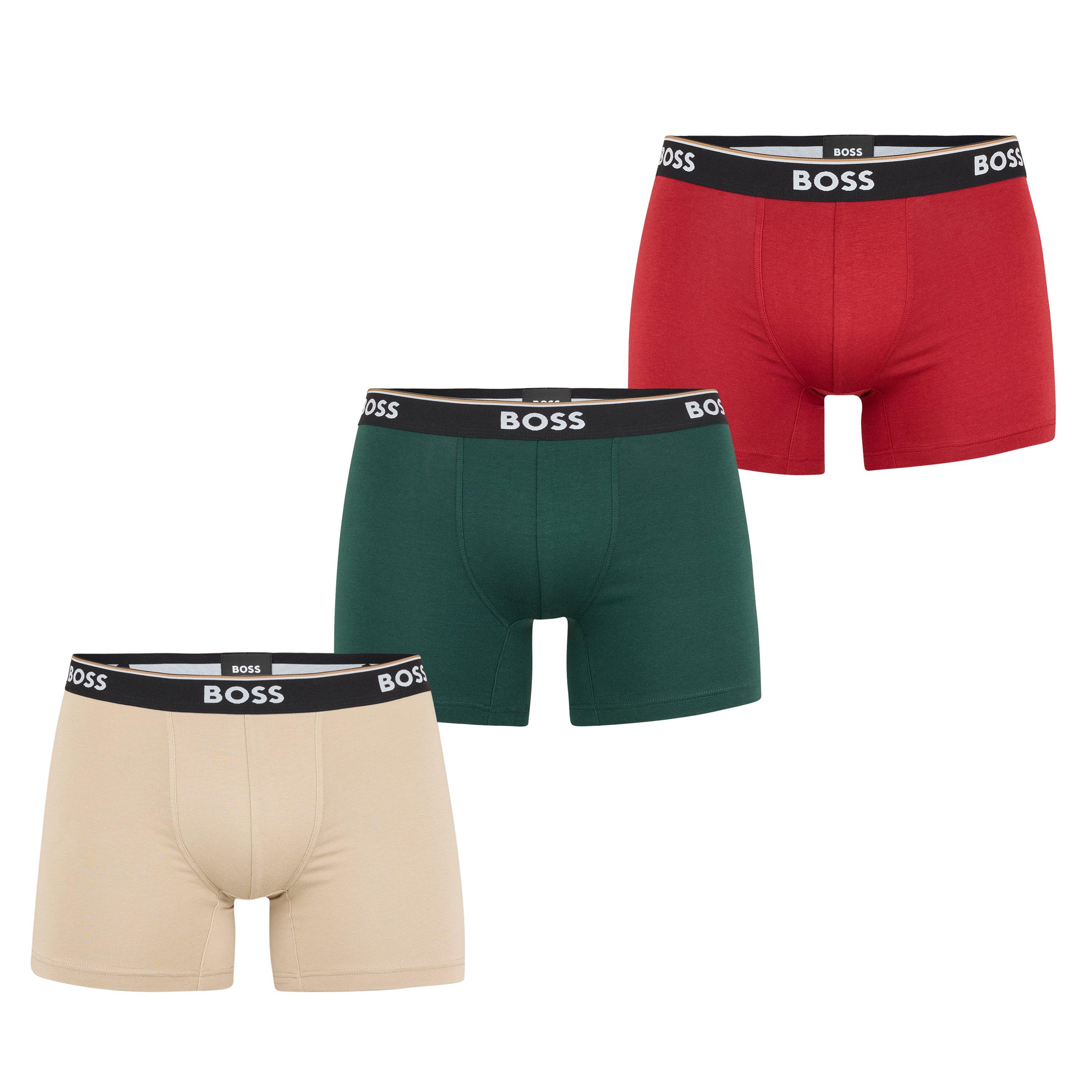 Boss BOSS Bodywear 3 Pack Boxer Briefs with Logo Detail