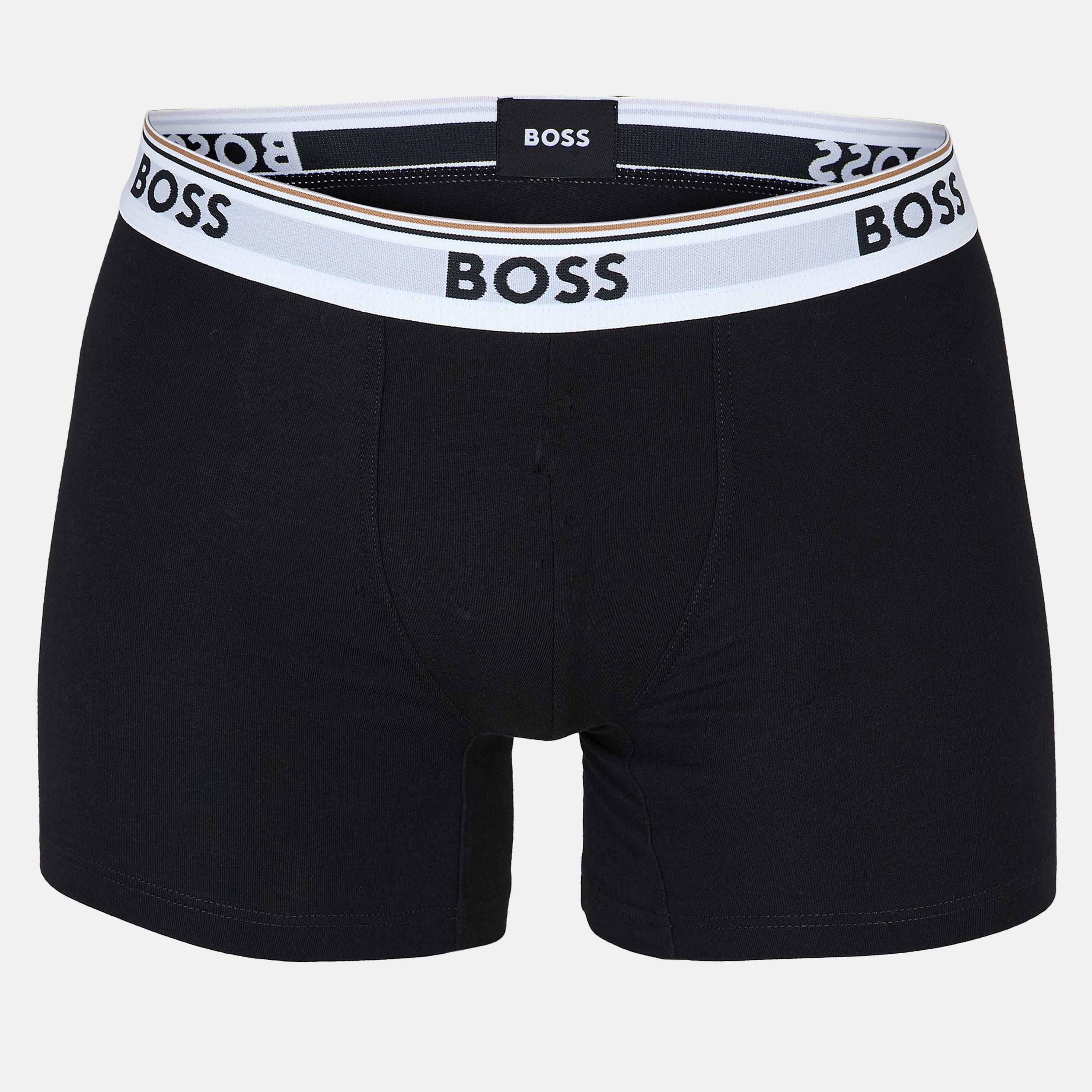 Boss Men's Bodywear 3 Pack Boxer Briefs With Logo Detail - Open Misc - Small
