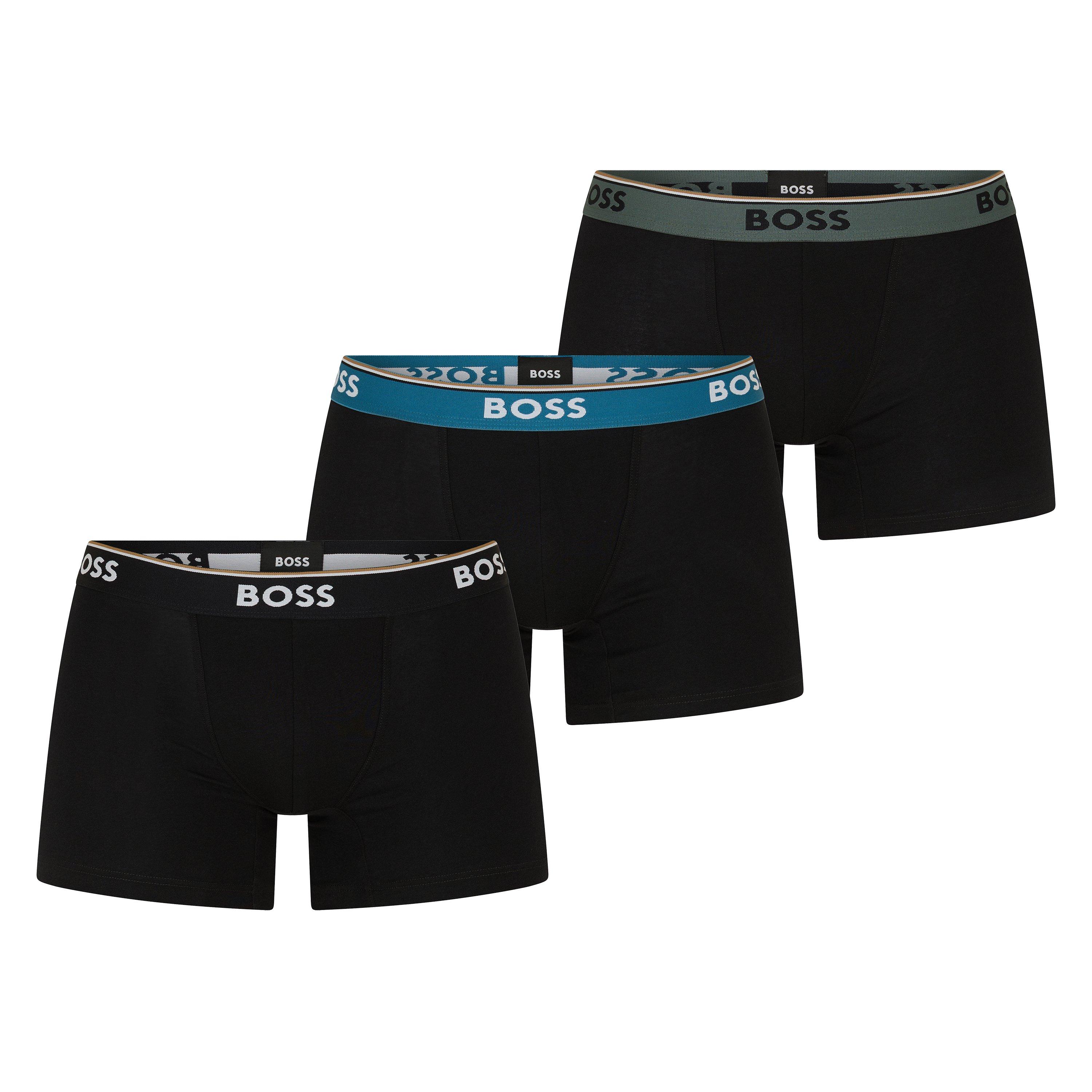 Boss Men's Bodywear 3 Pack Boxer Briefs With Logo Detail - Miscellaneous - Small
