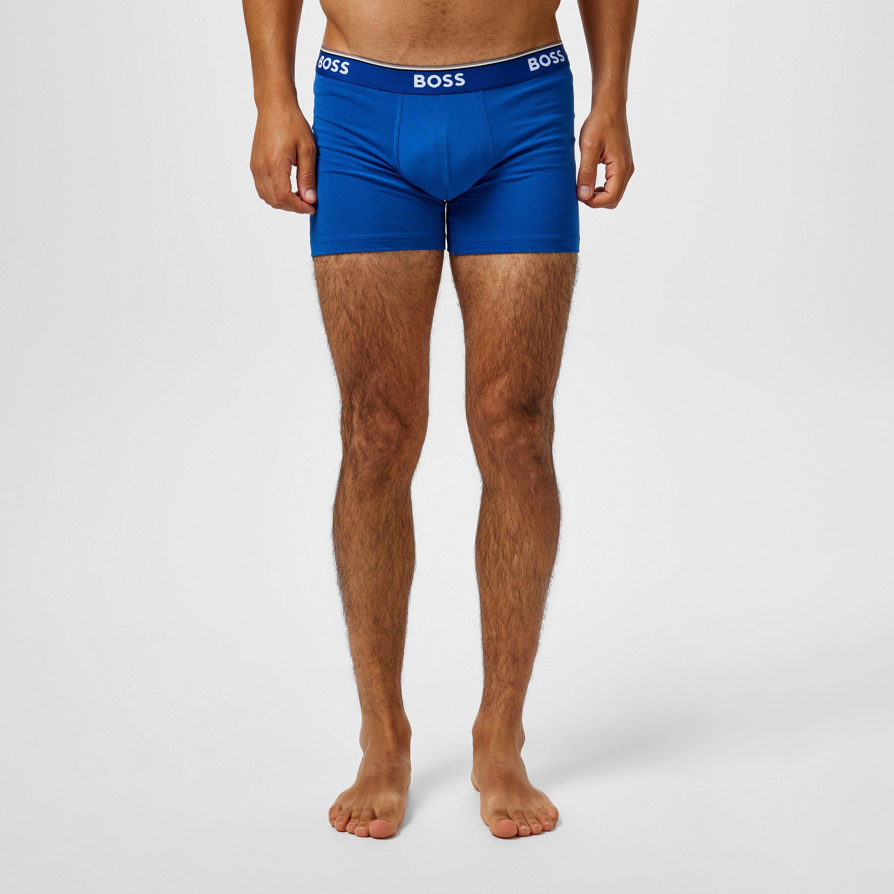 Blk/Red/Blu962 - Boss - BOSS Bodywear 3 Pack Boxer Briefs with Logo Detail - 2