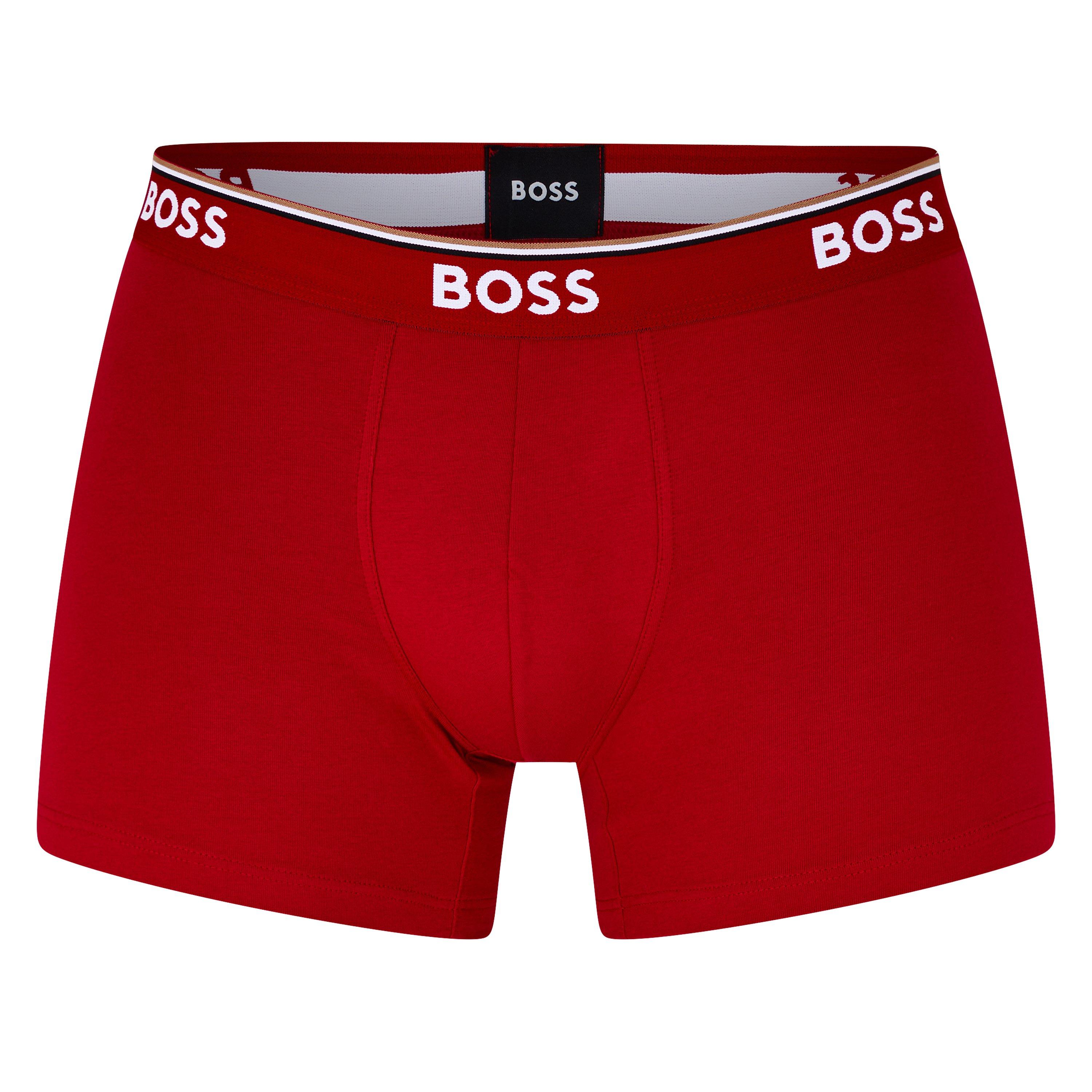 Blk/Red/Blu962 - Boss - BOSS Bodywear 3 Pack Boxer Briefs with Logo Detail - 6