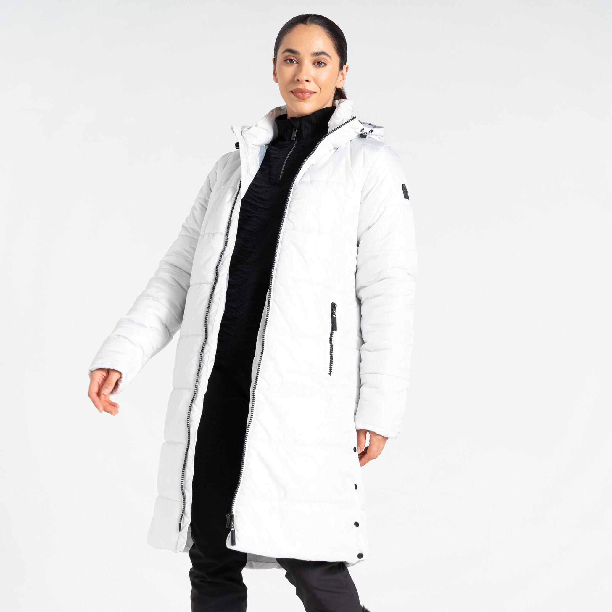 BlancDeBlanc - Dare 2b - Distinguish Water Resistant Hooded Knee Length Ski Jacket - 10