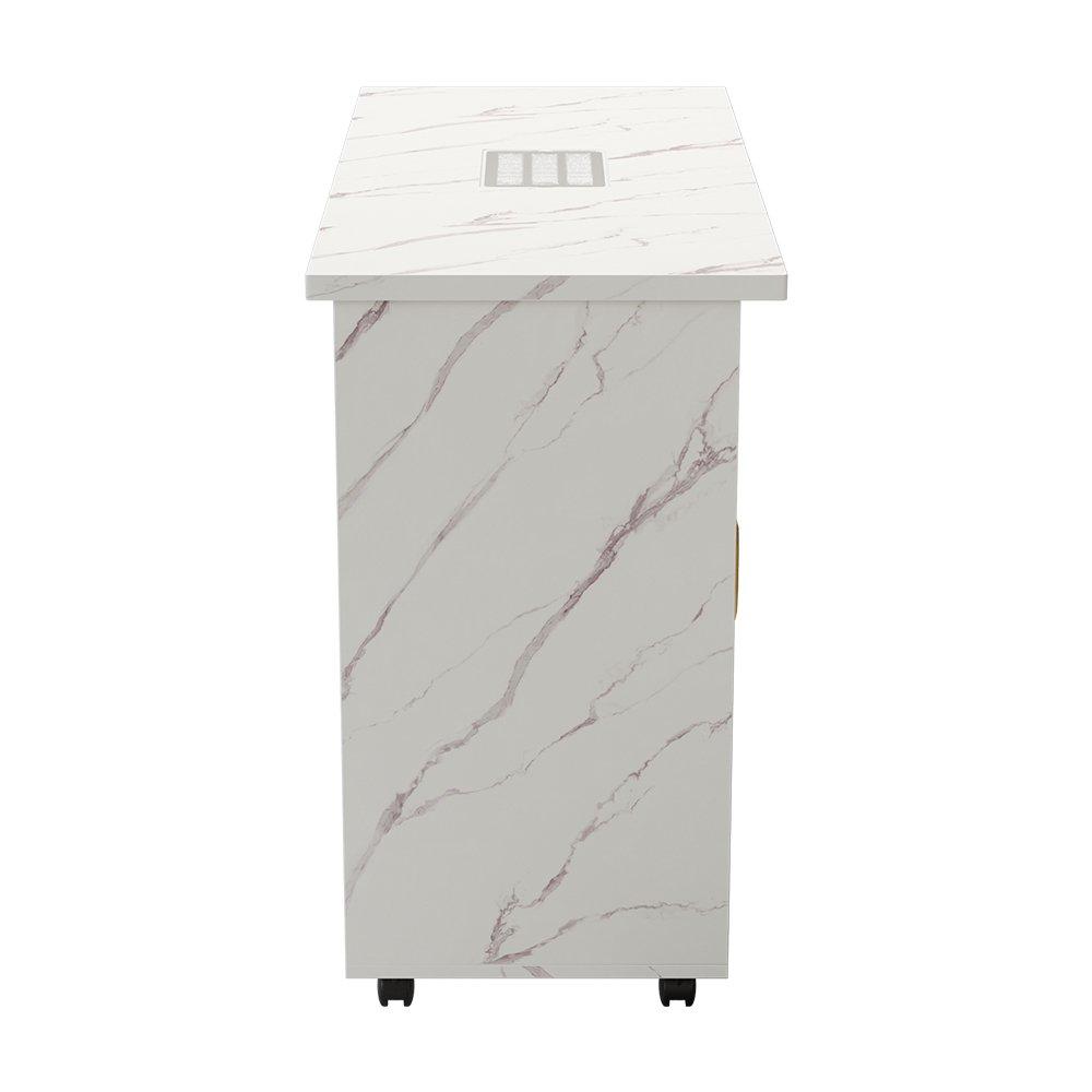 Golden White - SHEONLY - Manicure Table with Dust Collector and Charging - 4