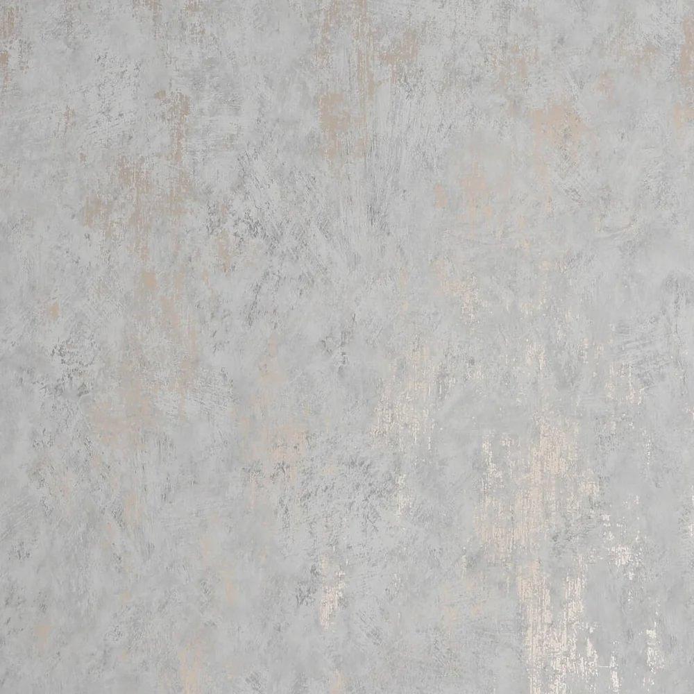 Grey - Sublime - Distressed Texture Grey / Rose Gold Wallpaper - 3