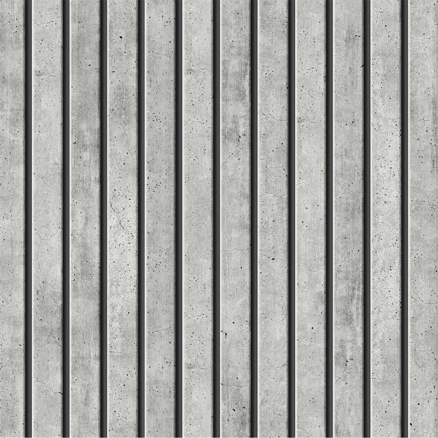 Grey - Superfresco - Tactile Grey Pinstripe Wallpaper - 4