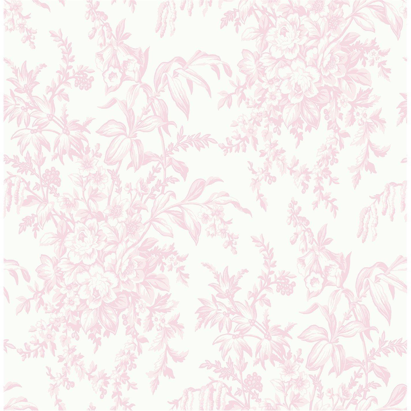 Pink - Laura Ashley - Picardie Floral Petal Wallpaper - 2