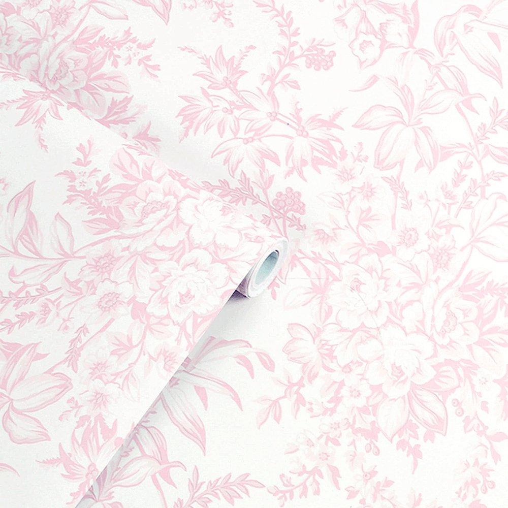Pink - Laura Ashley - Picardie Floral Petal Wallpaper - 4