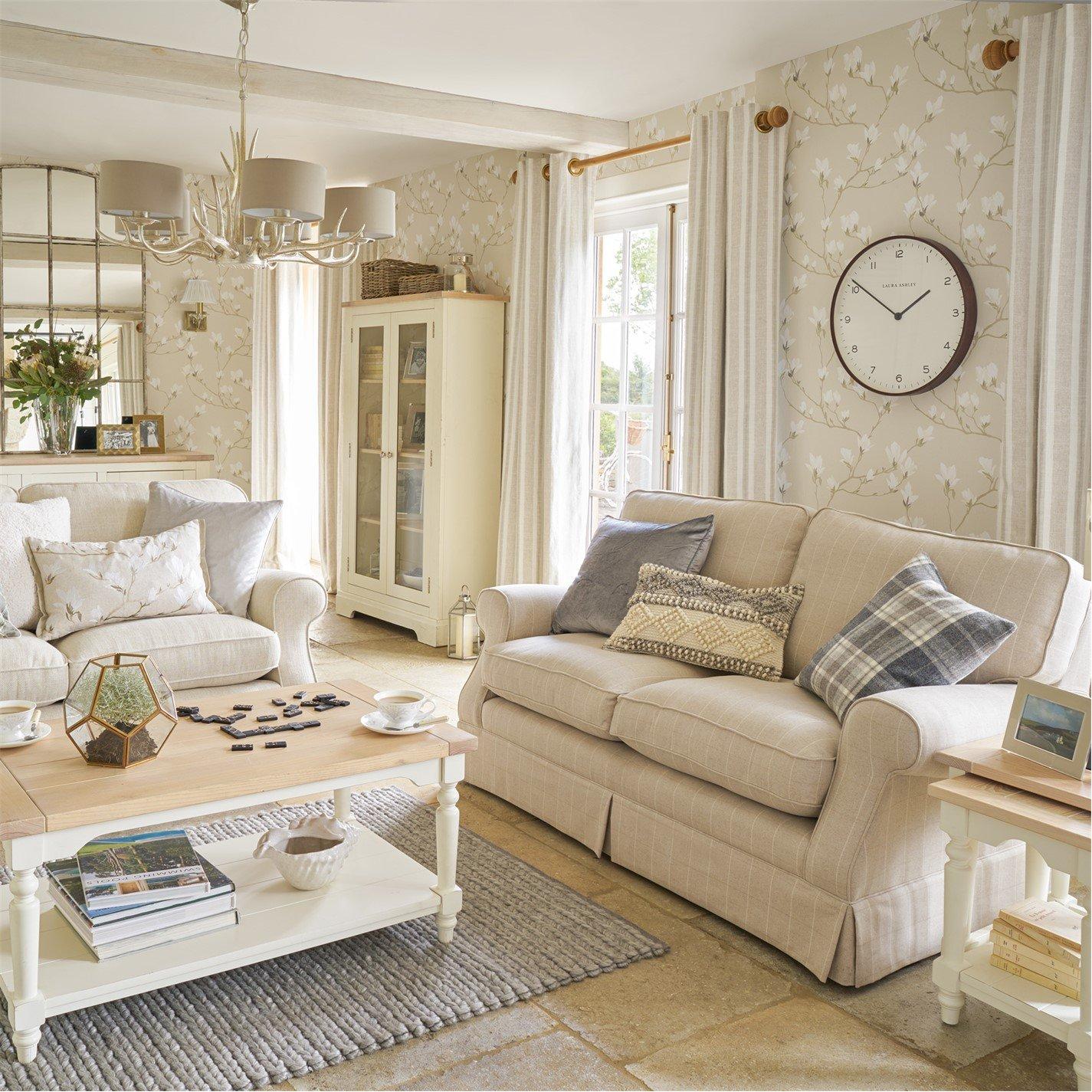 Natural - Laura Ashley - Magnolia Grove Natural Wallpaper - 5