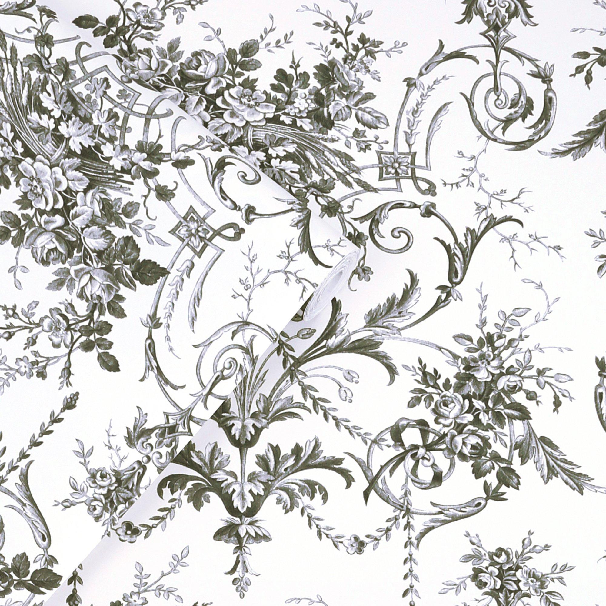 Grey - Laura Ashley - Tuileries Charcoal Grey Wallpaper - 4